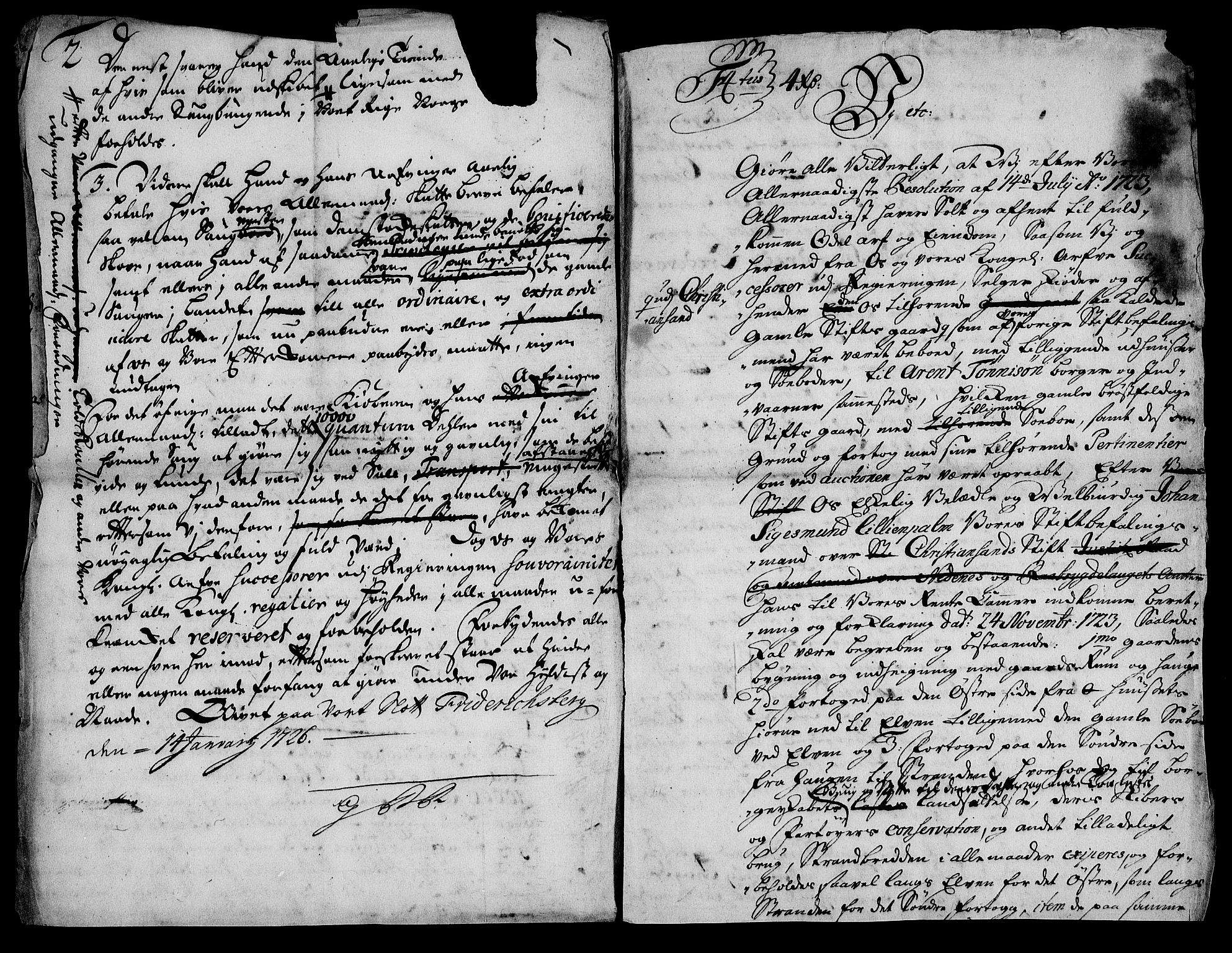 Rentekammeret inntil 1814, Realistisk ordnet avdeling, RA/EA-4070/On/L0013: [Jj 14]: Forskjellige dokumenter om krongodset i Norge, 1672-1722, s. 417