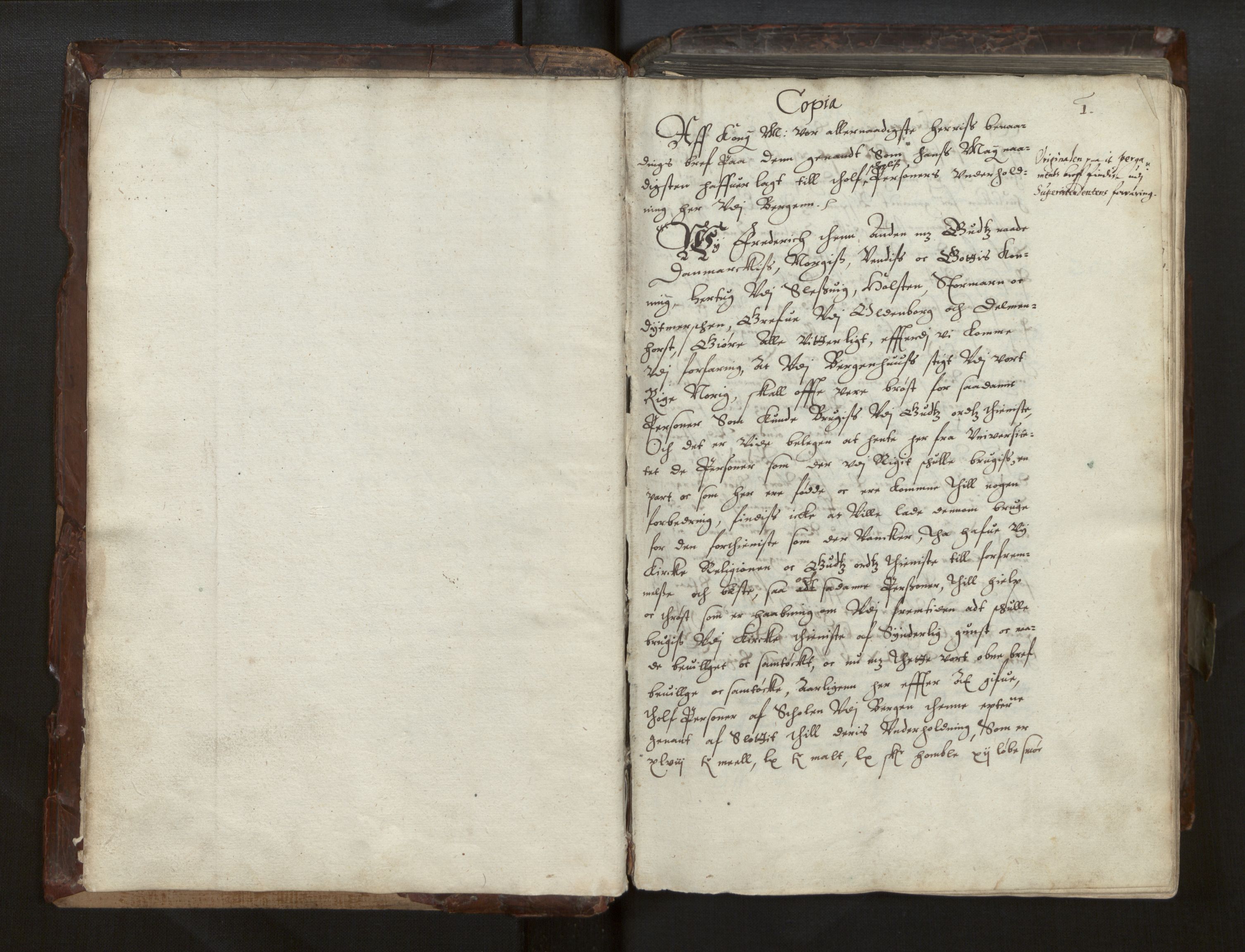 Bjørgvin biskop, AV/SAB-A-5601/Ga/L0014: Jordebøker for geistleg gods og andre rekneskapsprotokollar, 1609-1737, s. 1a