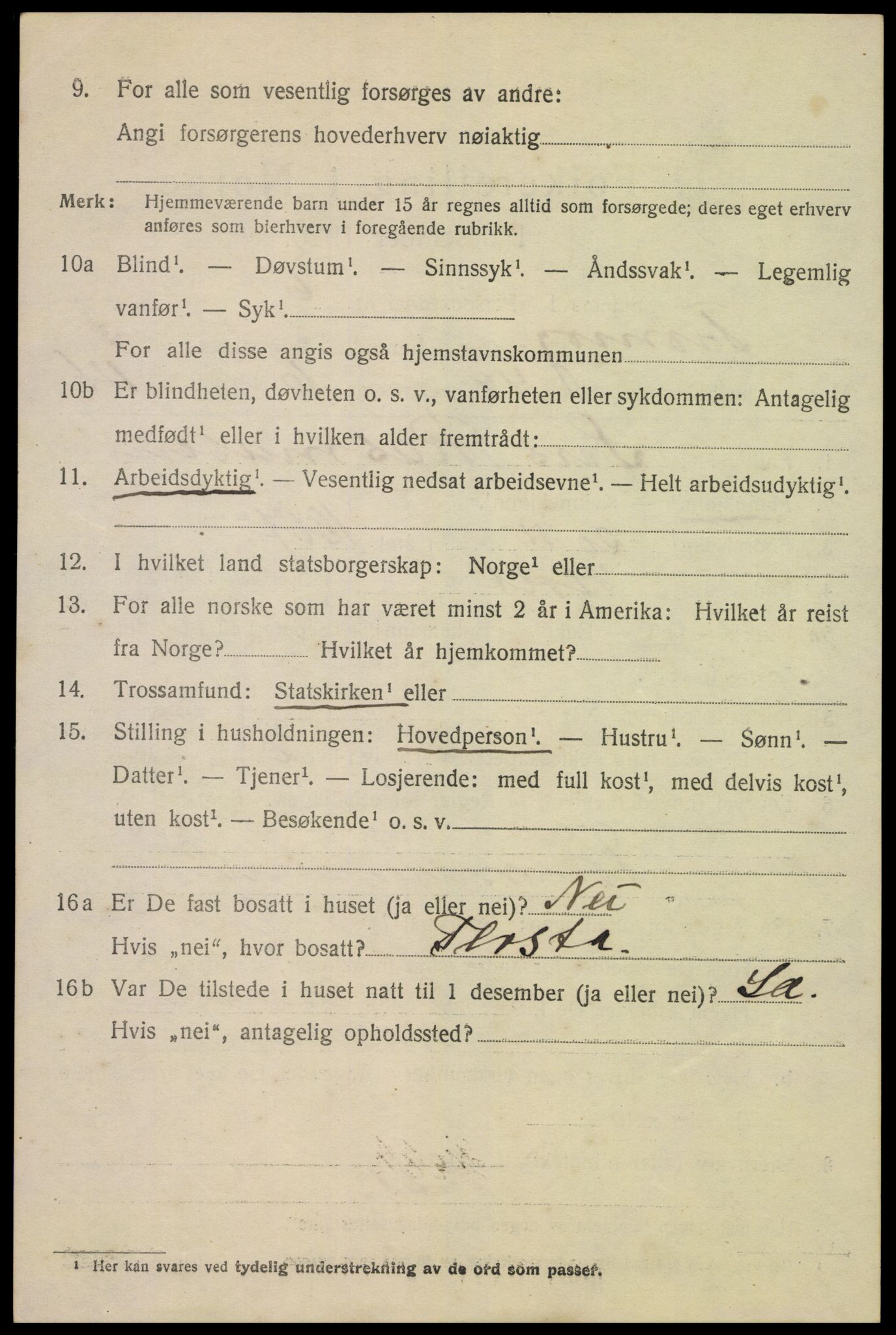 SAK, Folketelling 1920 for 0921 Tromøy herred, 1920, s. 2376