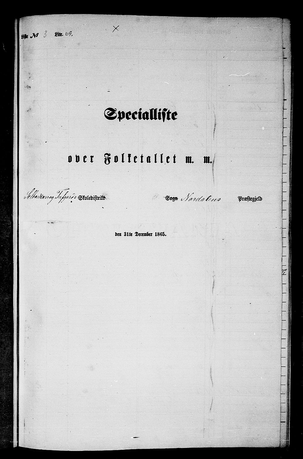 RA, Folketelling 1865 for 1524P Norddal prestegjeld, 1865, s. 46