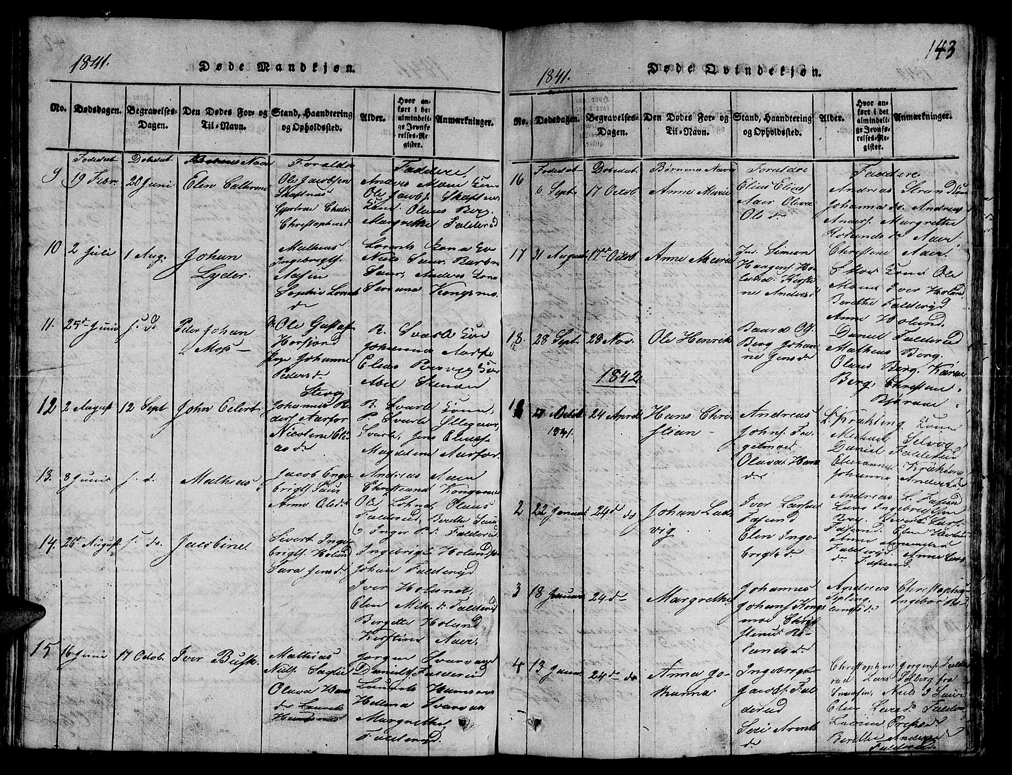 Ministerialprotokoller, klokkerbøker og fødselsregistre - Nord-Trøndelag, AV/SAT-A-1458/780/L0648: Klokkerbok nr. 780C01 /3, 1815-1877, s. 143