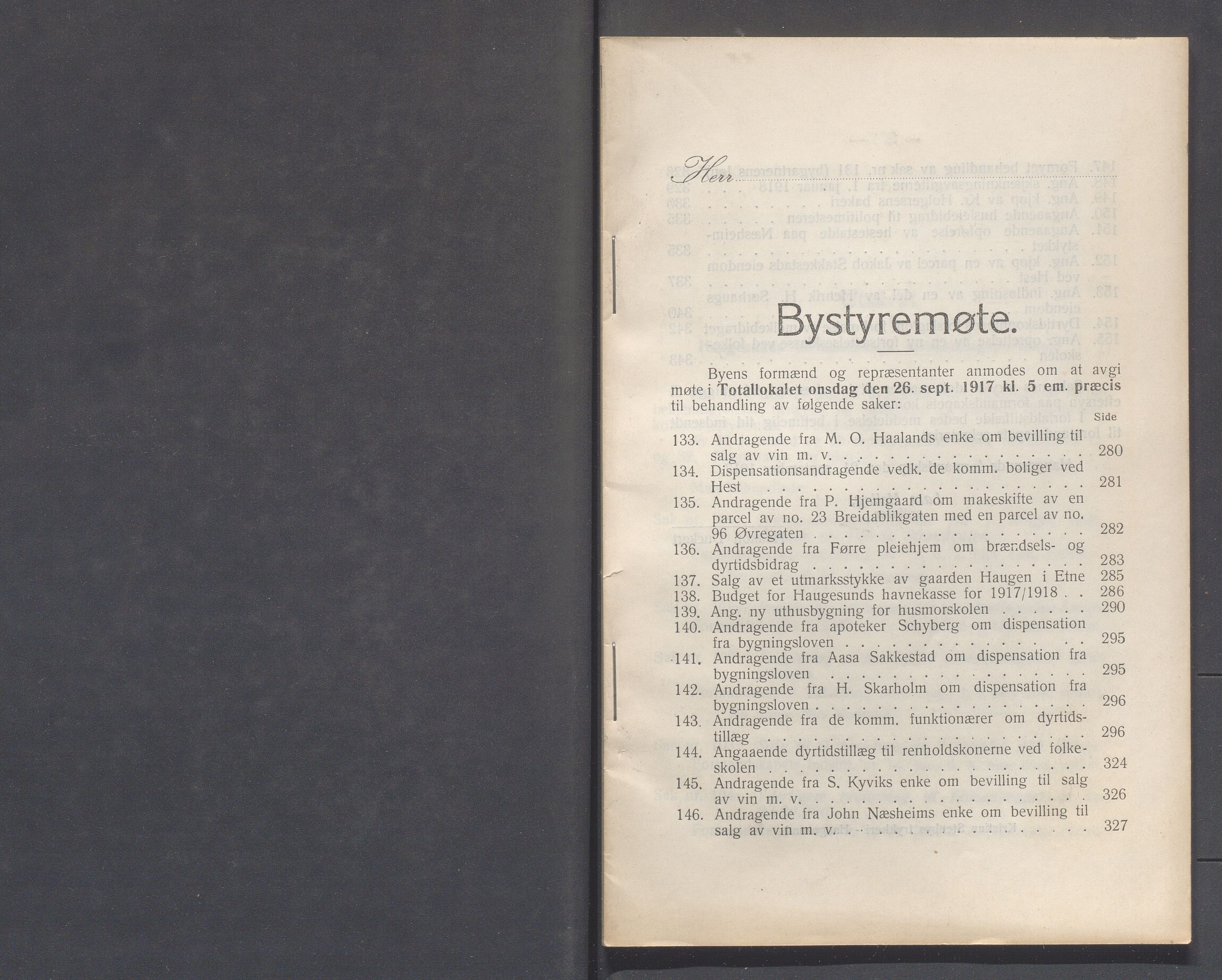 Haugesund kommune - Formannskapet og Bystyret, IKAR/A-740/A/Abb/L0002: Bystyreforhandlinger, 1908-1917, s. 1150