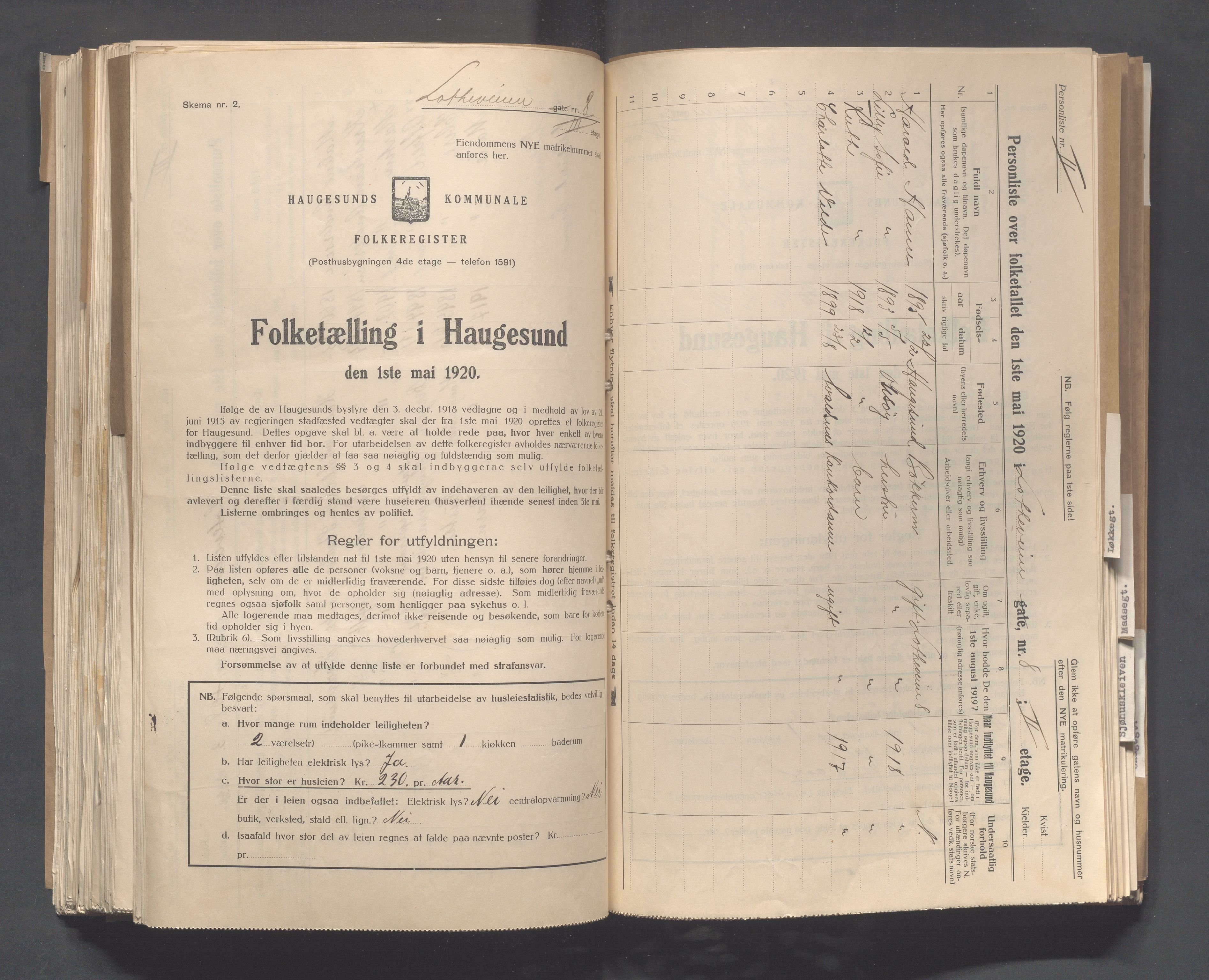 IKAR, Kommunal folketelling 1.5.1920 for Haugesund, 1920, s. 6201