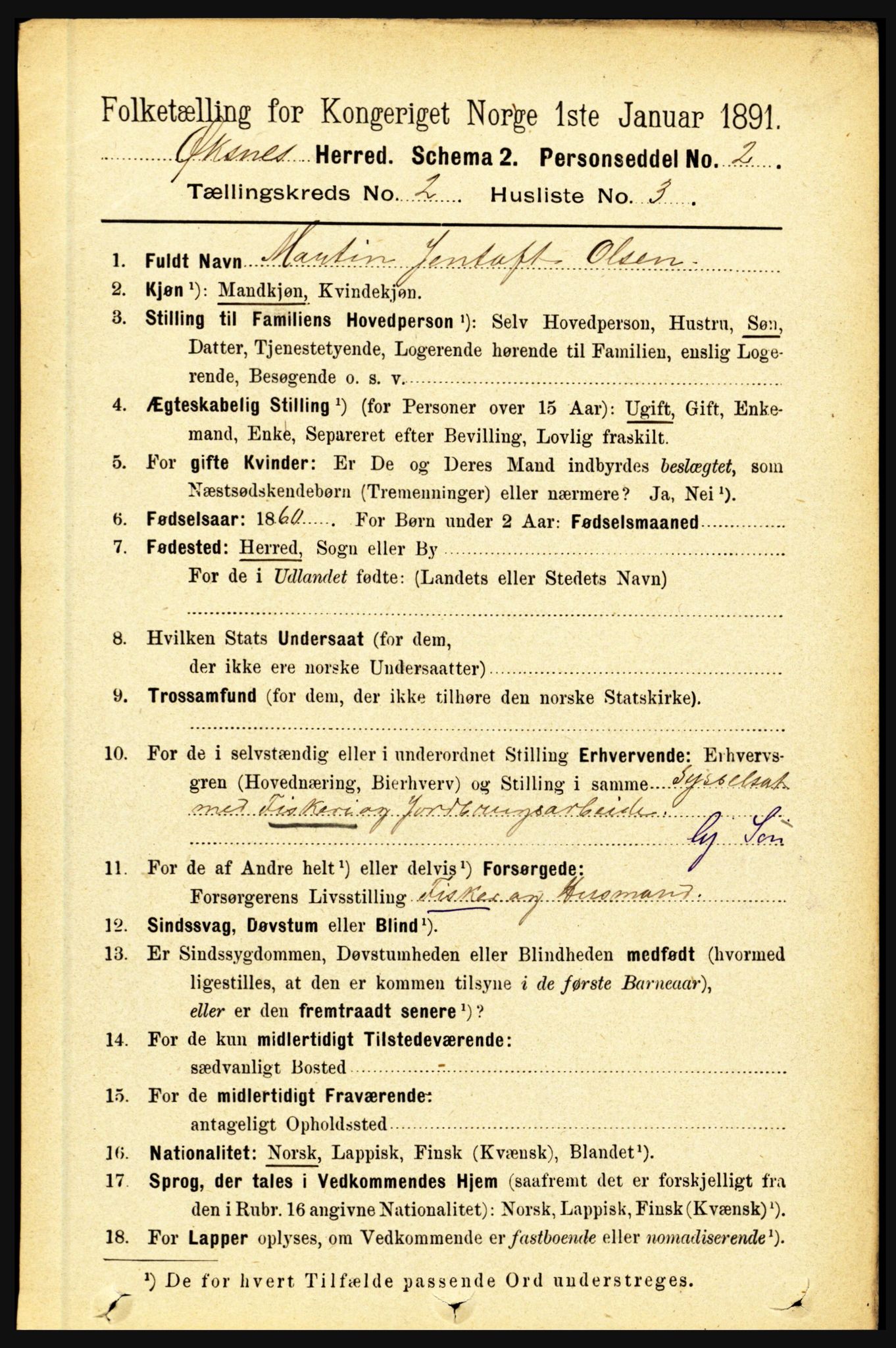 RA, Folketelling 1891 for 1868 Øksnes herred, 1891, s. 682