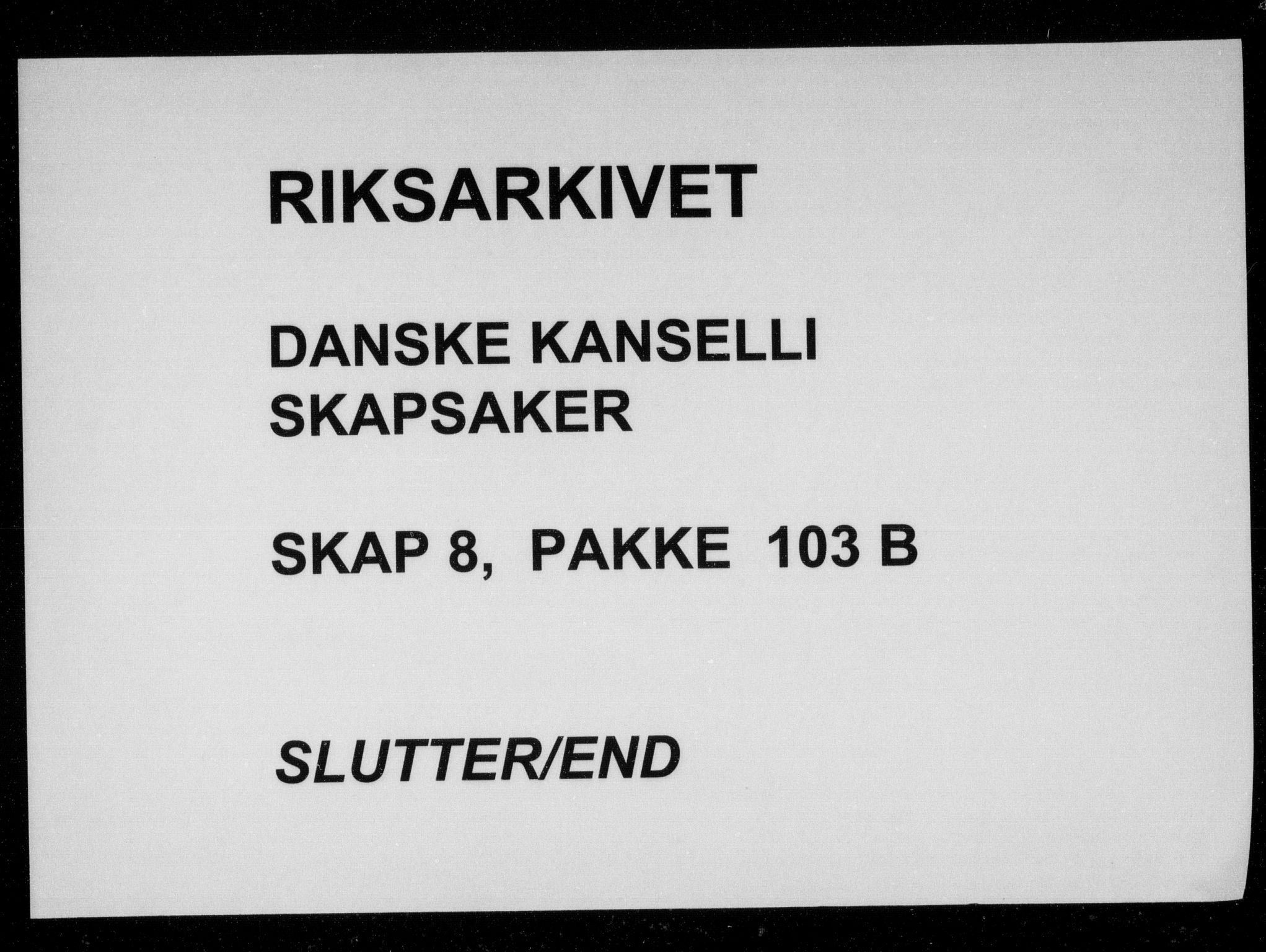 Danske Kanselli, Skapsaker, RA/EA-4061/F/L0005: Skap 8, pakke 103B-104, 1683-1689, s. 113