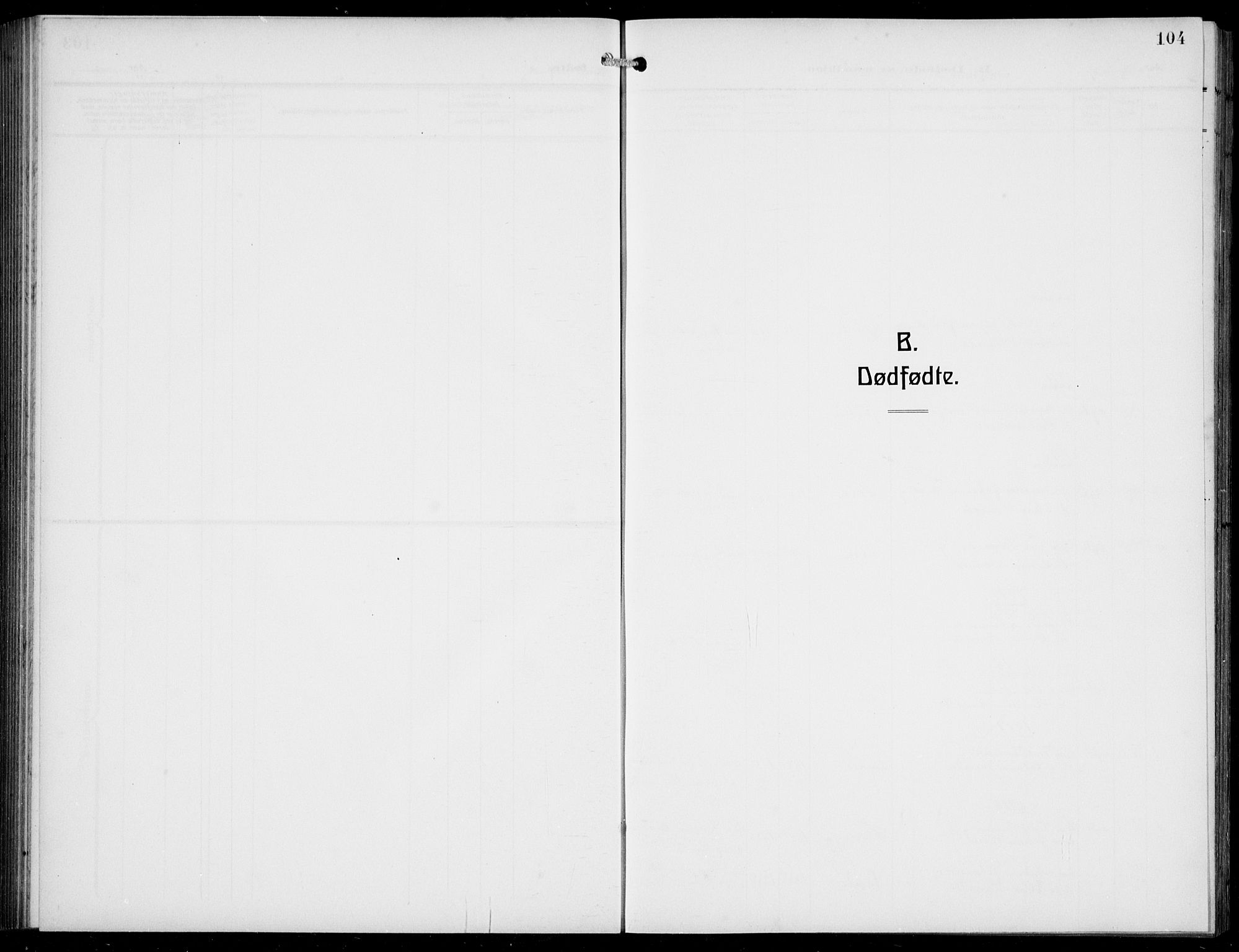 Gulen sokneprestembete, SAB/A-80201/H/Hab/Habb/L0004: Klokkerbok nr. B 4, 1908-1936, s. 104
