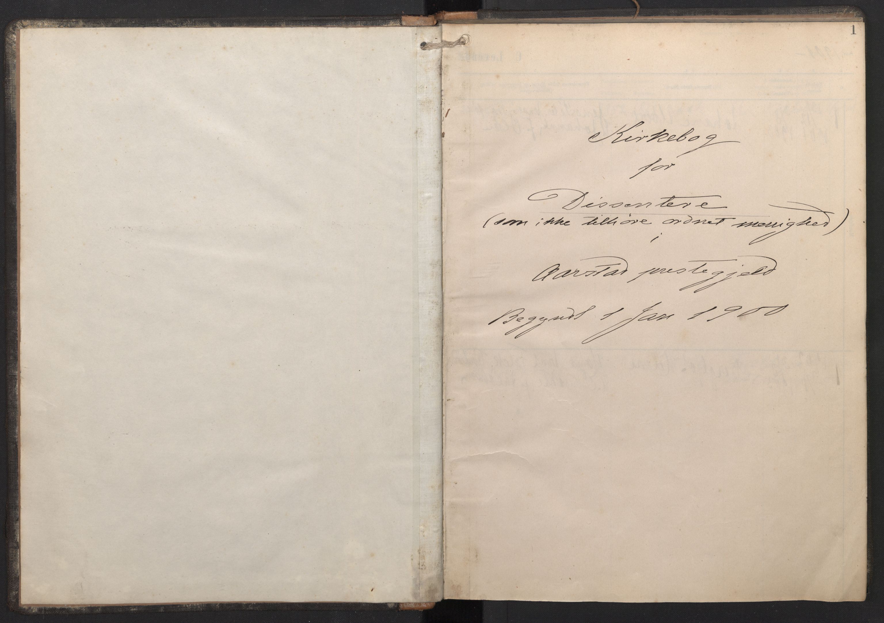 Årstad Sokneprestembete, AV/SAB-A-79301/H/Haa/L0011: Ministerialbok nr. F 1, 1901-1906, s. 0b-1a