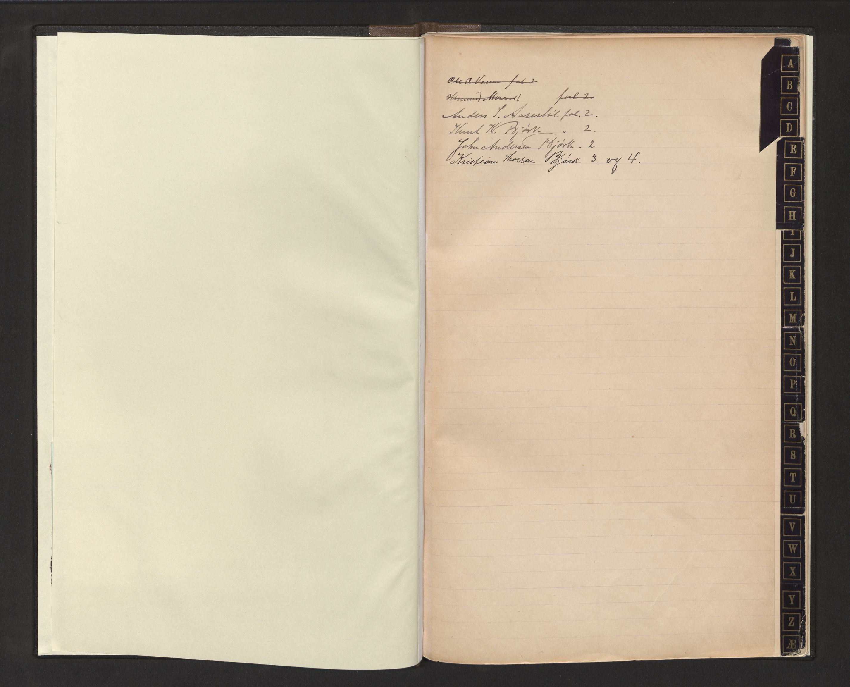 Lensmannen i Luster, SAB/A-29301/0020/L0003: Protokoll over framande statsborgarar, 1919-1975