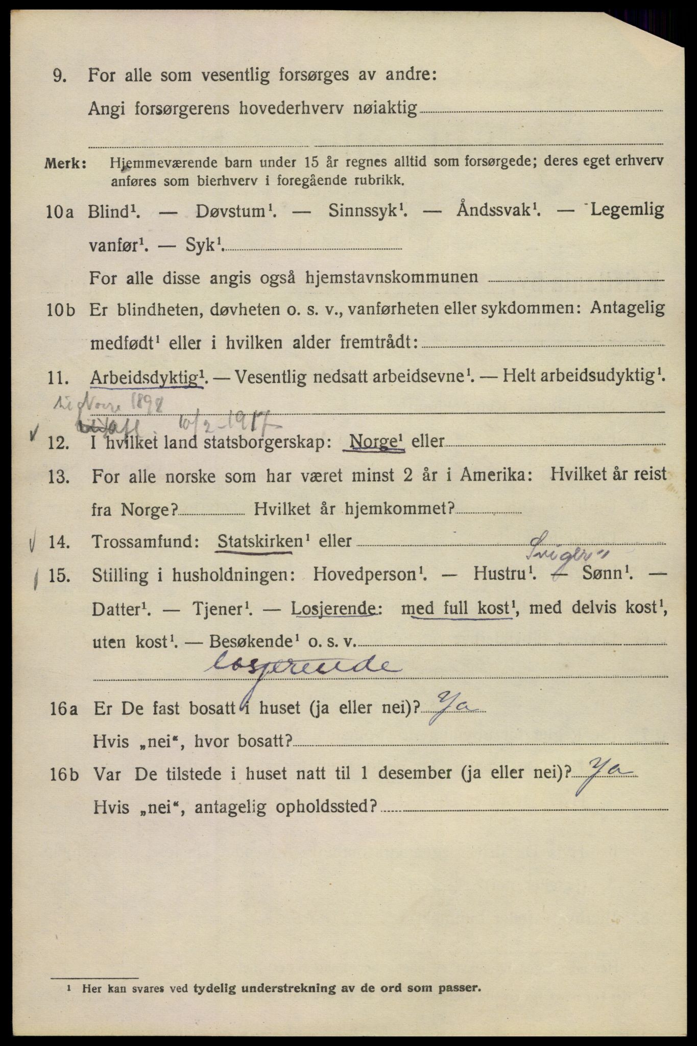 SAO, Folketelling 1920 for 0301 Kristiania kjøpstad, 1920, s. 473740