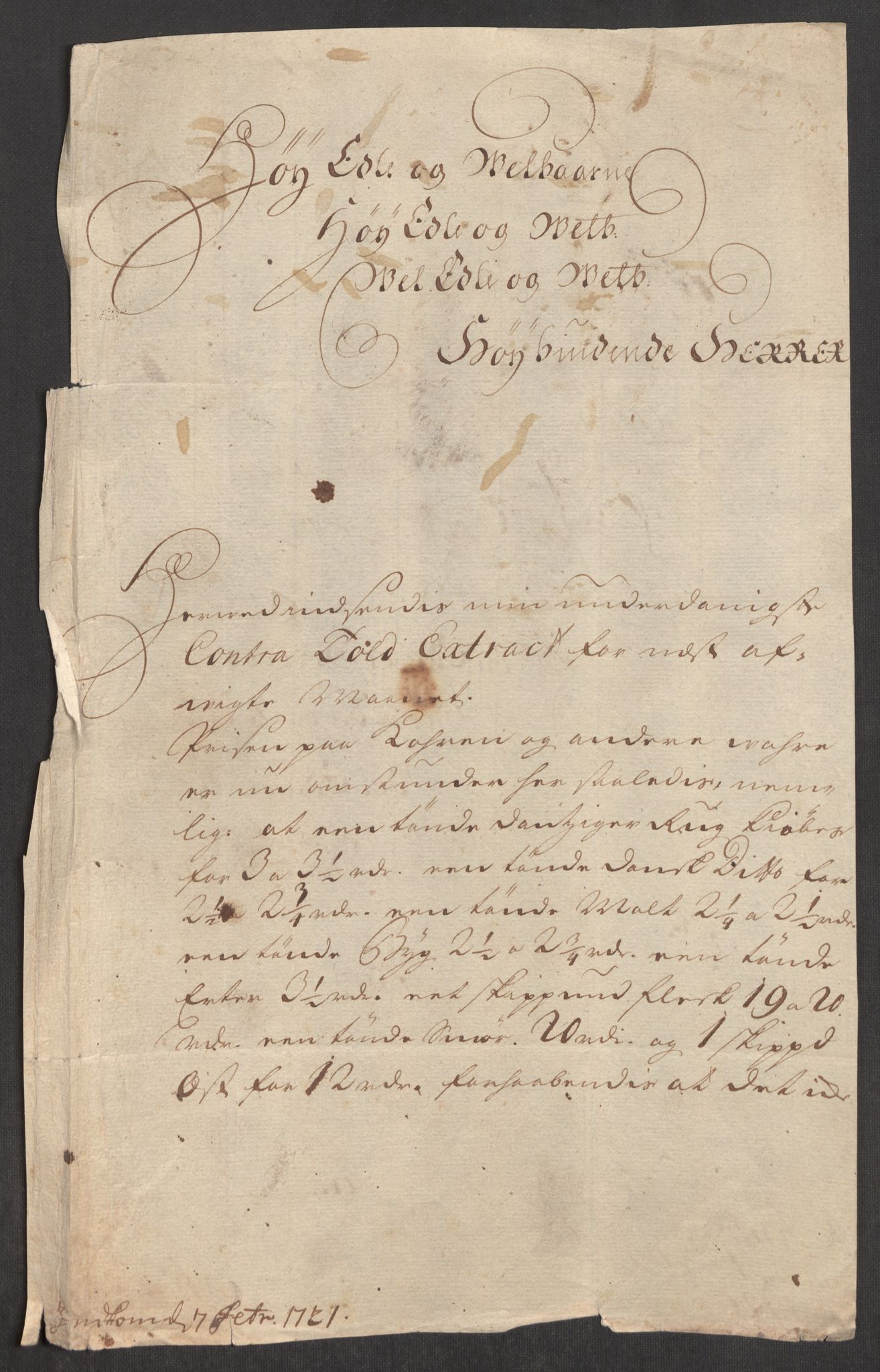 Rentekammeret inntil 1814, Realistisk ordnet avdeling, RA/EA-4070/Oe/L0001: [Ø1]: Priskuranter, 1712-1739, s. 192