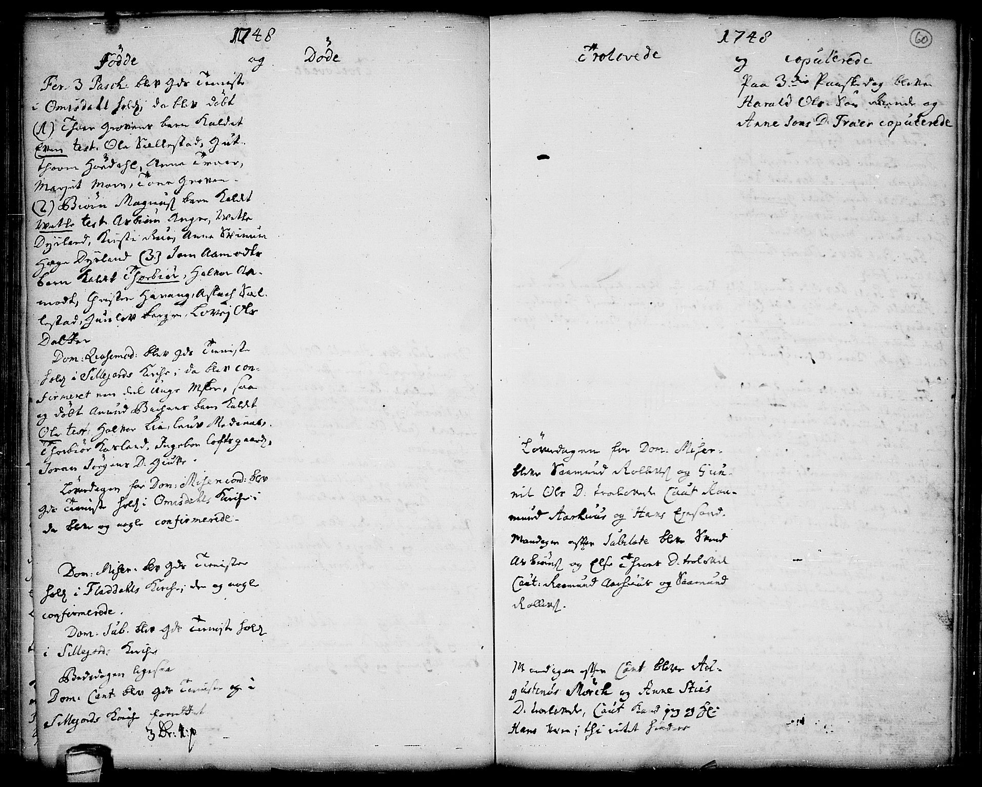 Seljord kirkebøker, SAKO/A-20/F/Fa/L0006: Ministerialbok nr. I 6, 1744-1755, s. 60