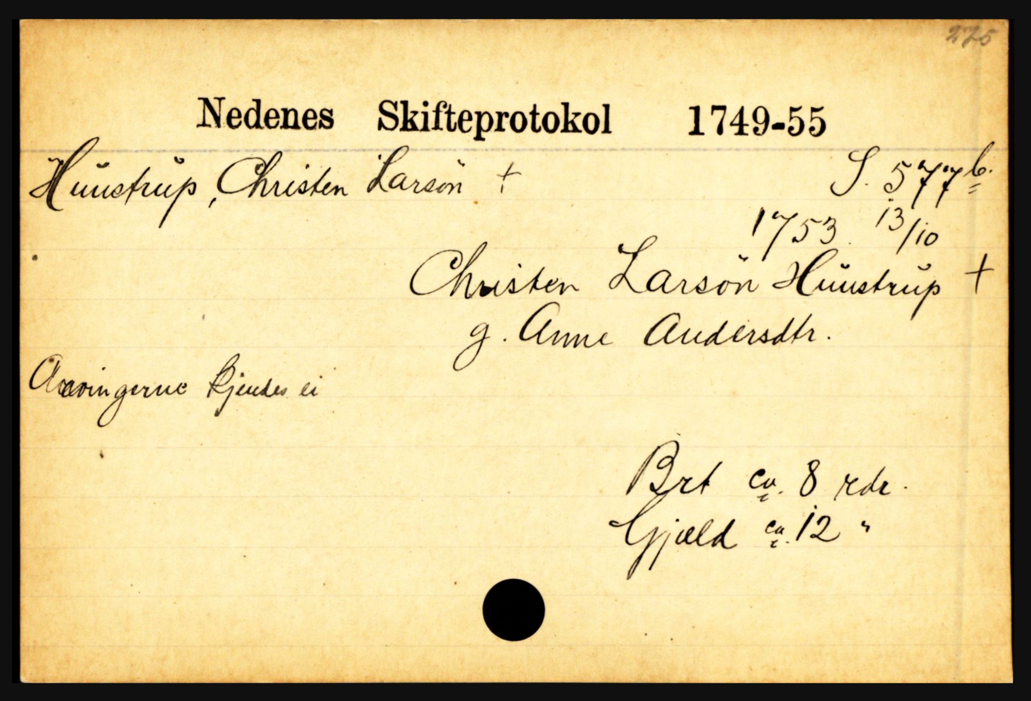 Nedenes sorenskriveri før 1824, AV/SAK-1221-0007/H, s. 13333