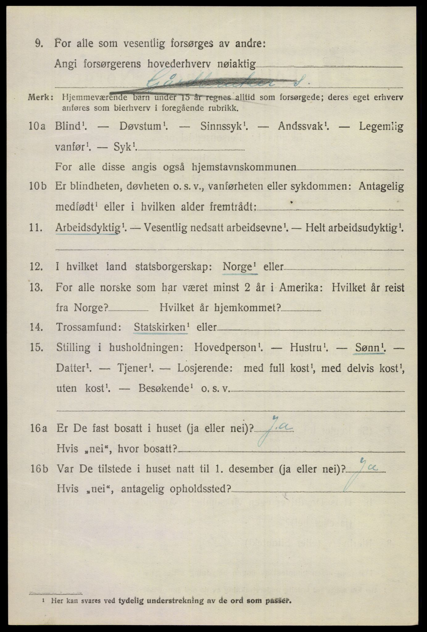 SAKO, Folketelling 1920 for 0619 Ål herred, 1920, s. 2497