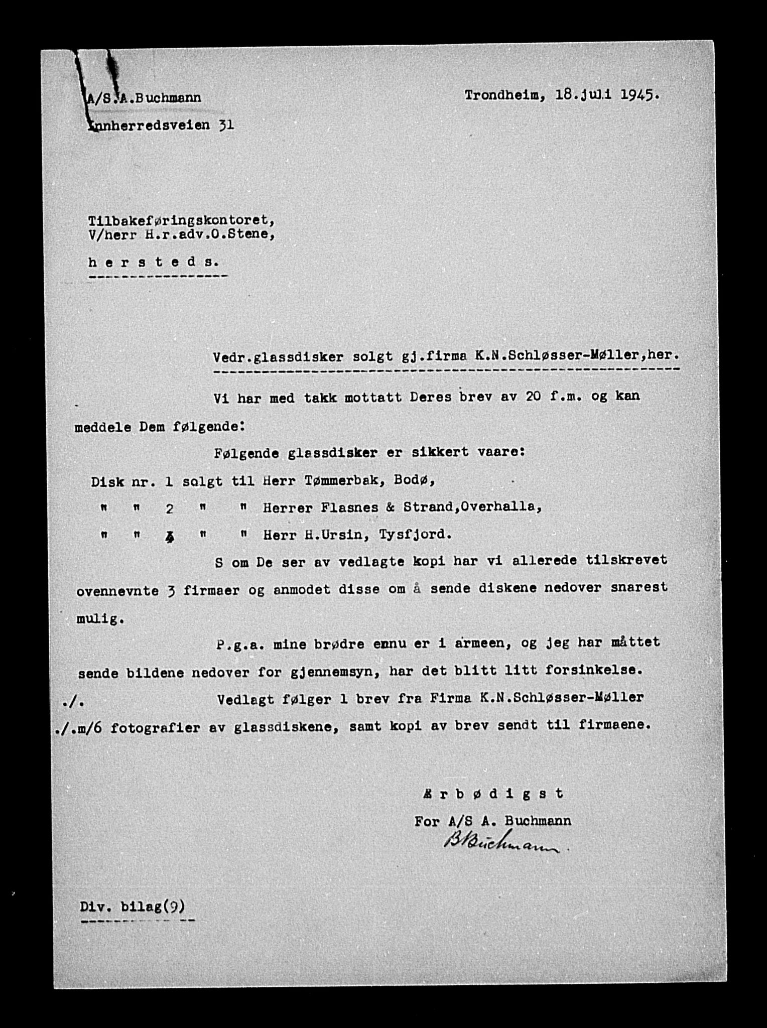 Justisdepartementet, Tilbakeføringskontoret for inndratte formuer, AV/RA-S-1564/H/Hc/Hca/L0893: --, 1945-1947, s. 120