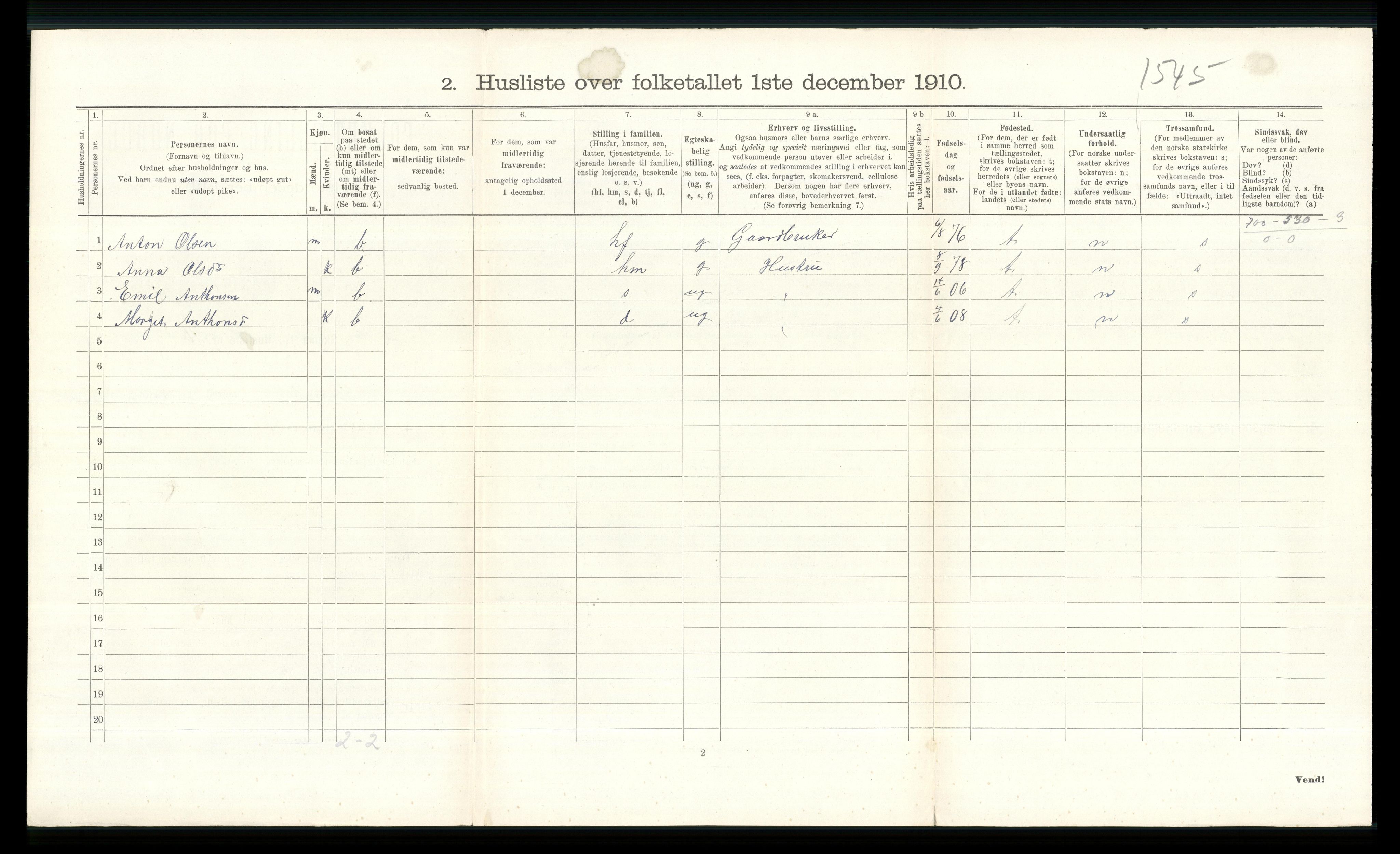 RA, Folketelling 1910 for 0520 Ringebu herred, 1910, s. 623