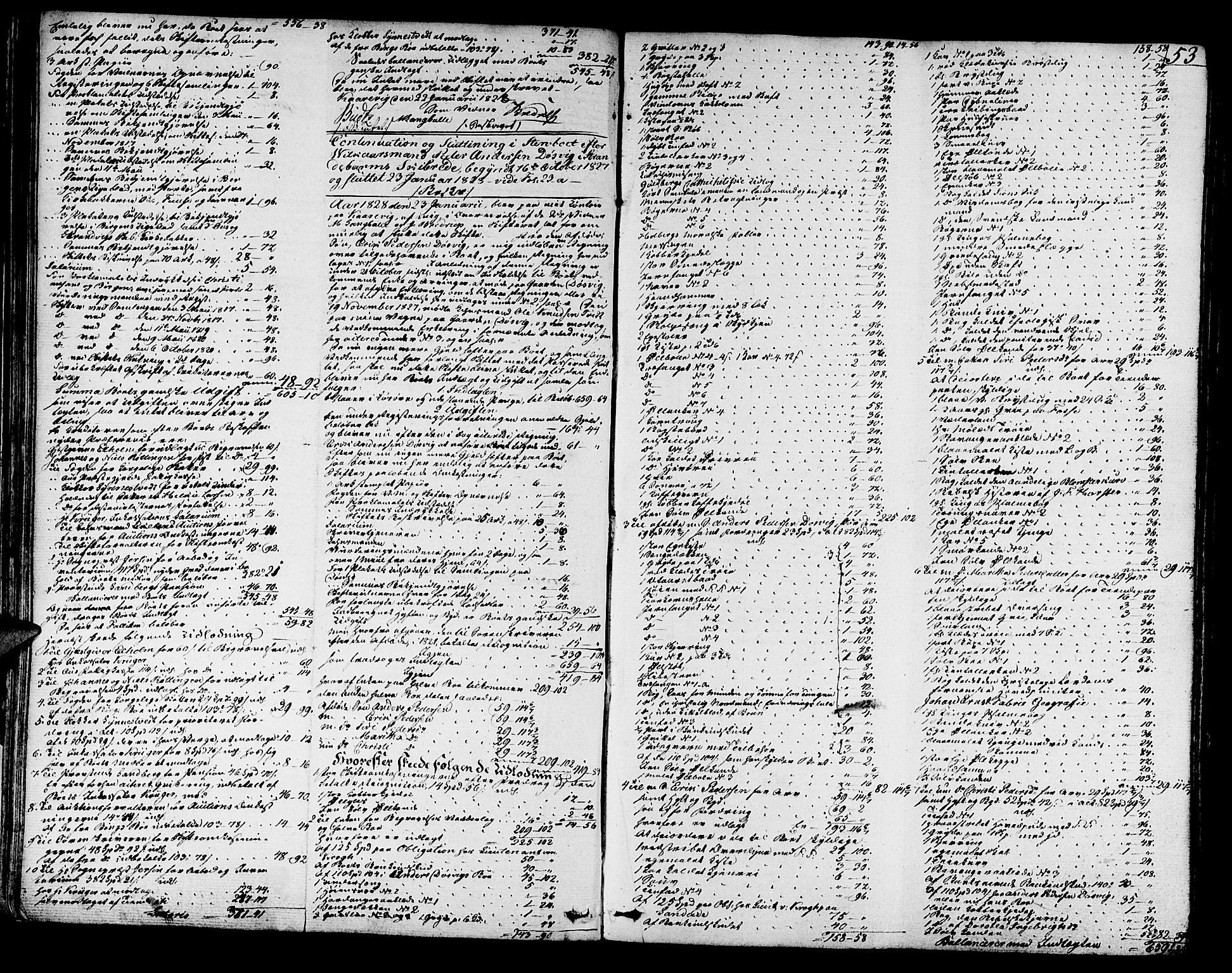 Sunnhordland sorenskrivar, SAB/A-2401/1/H/Ha/Hab/L0002: Skifteprotokollar. Opdal, Os, Strandvik og Strandebarm. Register i protokoll, 1827-1835, s. 52b-53a