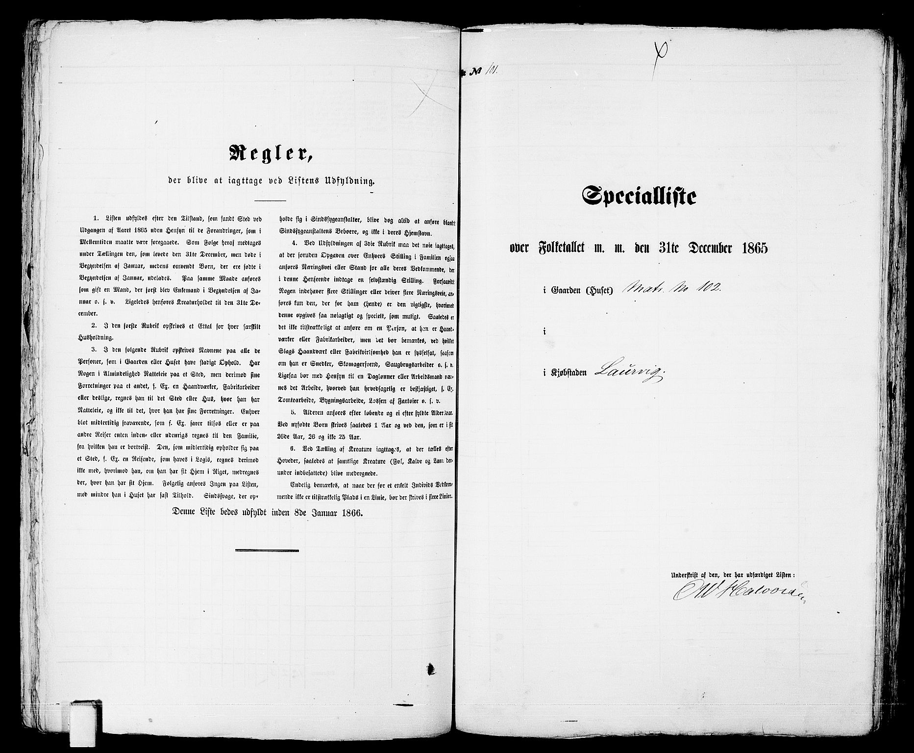 RA, Folketelling 1865 for 0707P Larvik prestegjeld, 1865, s. 215