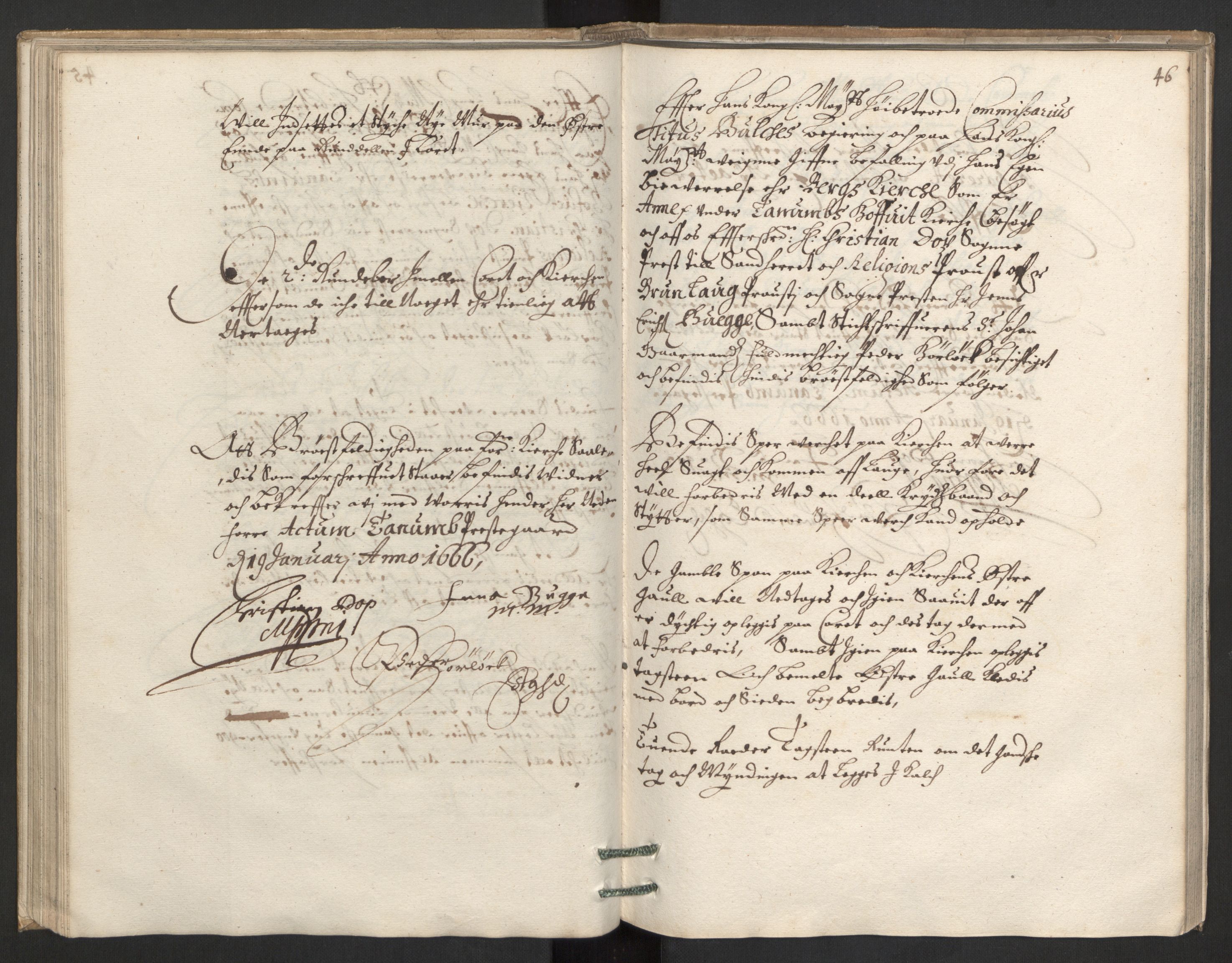 Rentekammeret inntil 1814, Reviderte regnskaper, Kirkeregnskap, AV/RA-EA-4067/Ra/L0027/0002: Kirkeregnskap / Besiktigelser over kirkene i Tønsberg len og Brunla len, 1666, s. 45b-46a