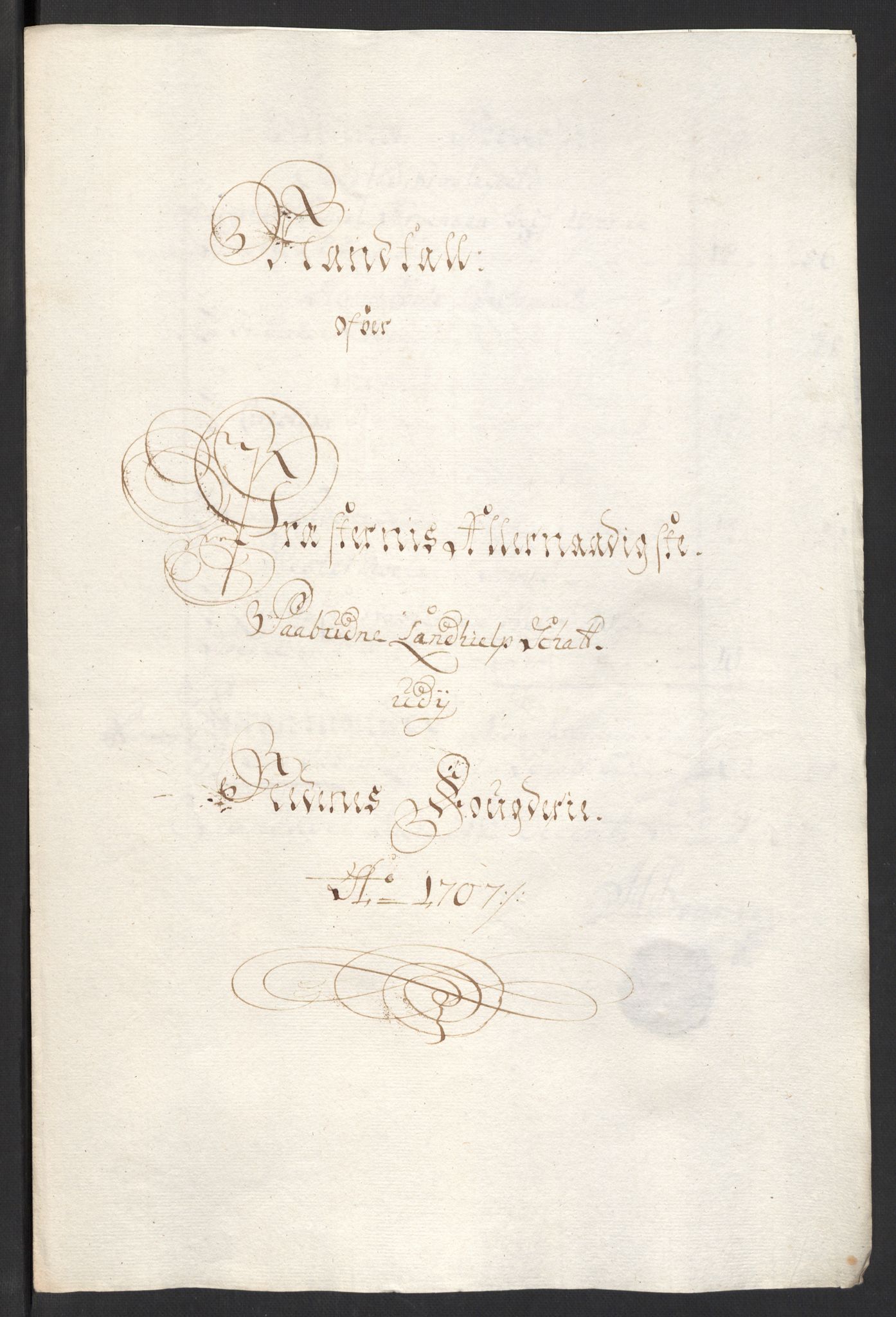 Rentekammeret inntil 1814, Reviderte regnskaper, Fogderegnskap, AV/RA-EA-4092/R39/L2318: Fogderegnskap Nedenes, 1706-1709, s. 155