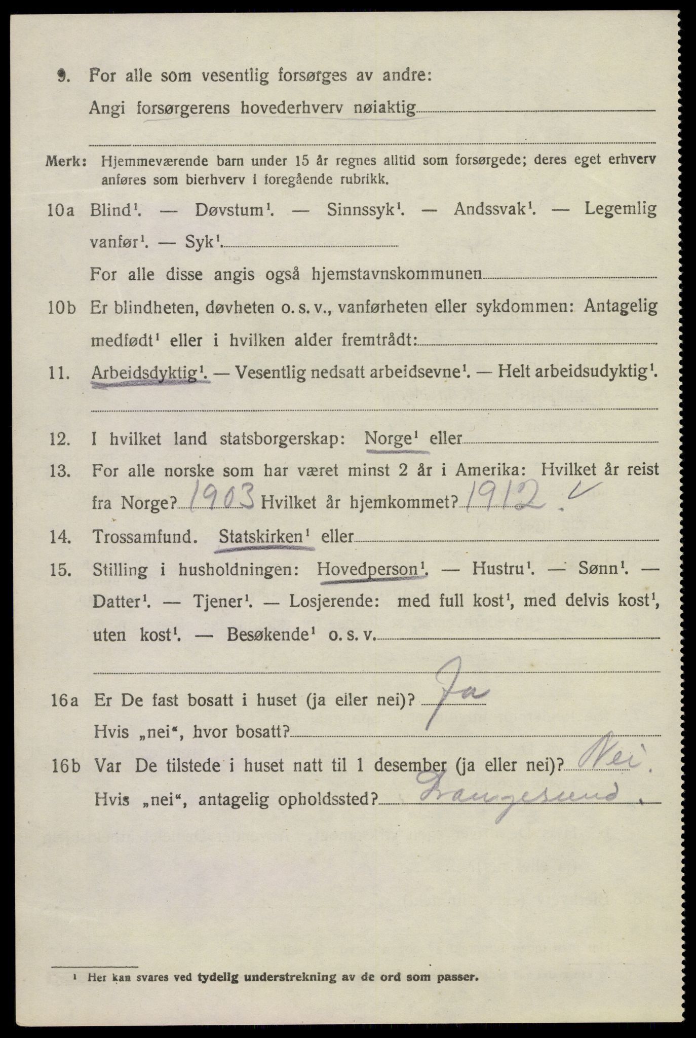 SAKO, Folketelling 1920 for 0725 Tjølling herred, 1920, s. 3158