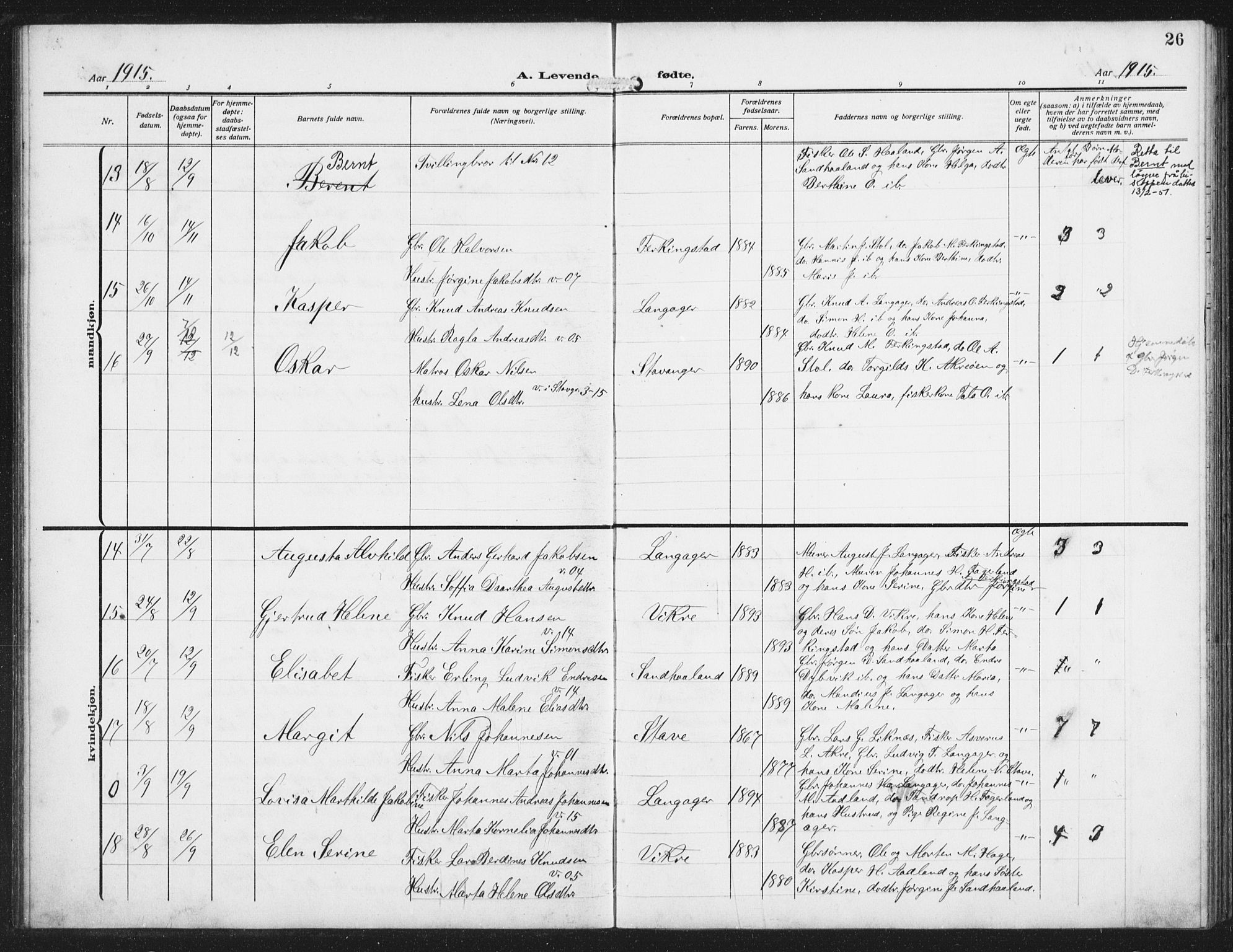 Skudenes sokneprestkontor, AV/SAST-A -101849/H/Ha/Hab/L0011: Klokkerbok nr. B 11, 1909-1943, s. 28