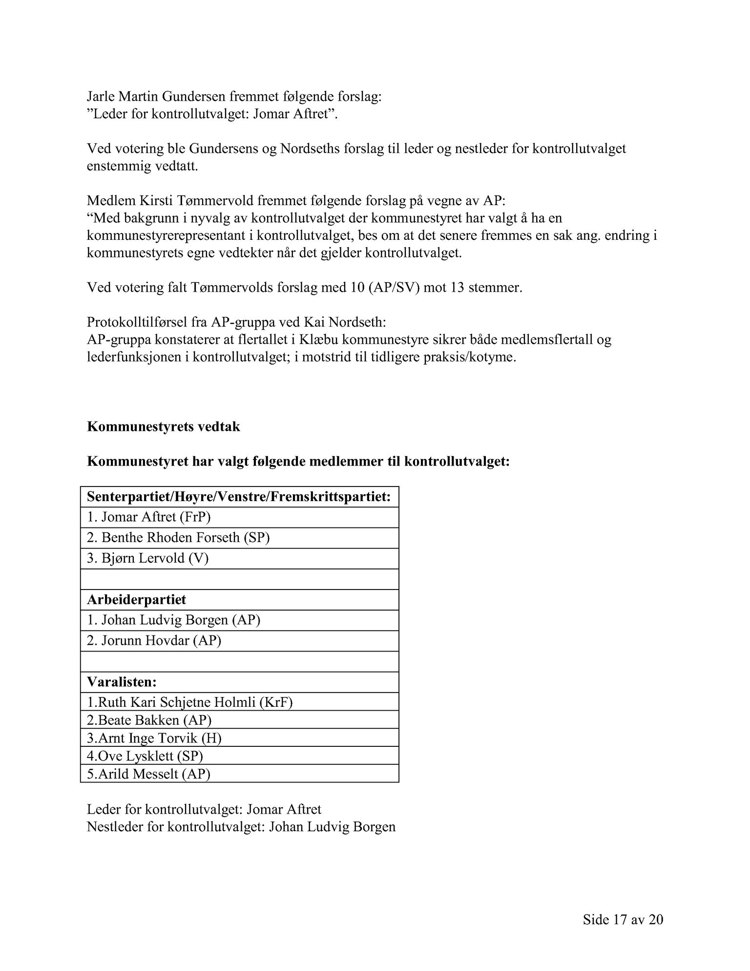 Klæbu Kommune, TRKO/KK/01-KS/L007: Kommunestyret - Møtedokumenter, 2014, s. 1085