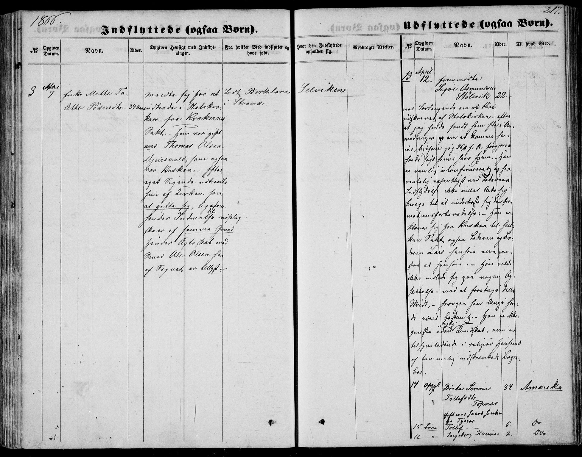 Nedstrand sokneprestkontor, AV/SAST-A-101841/01/IV: Ministerialbok nr. A 9, 1861-1876, s. 217