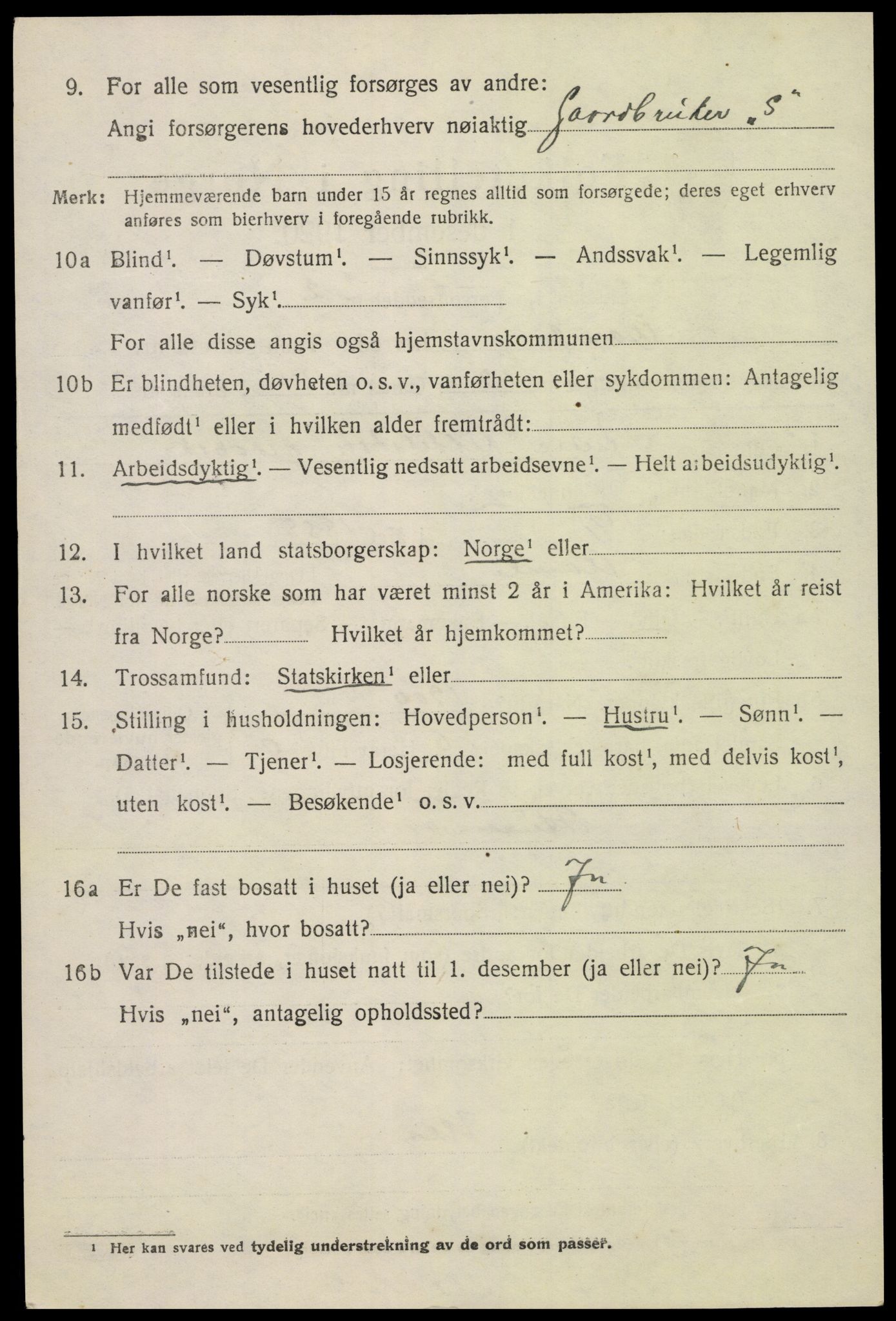 SAK, Folketelling 1920 for 0929 Åmli herred, 1920, s. 990