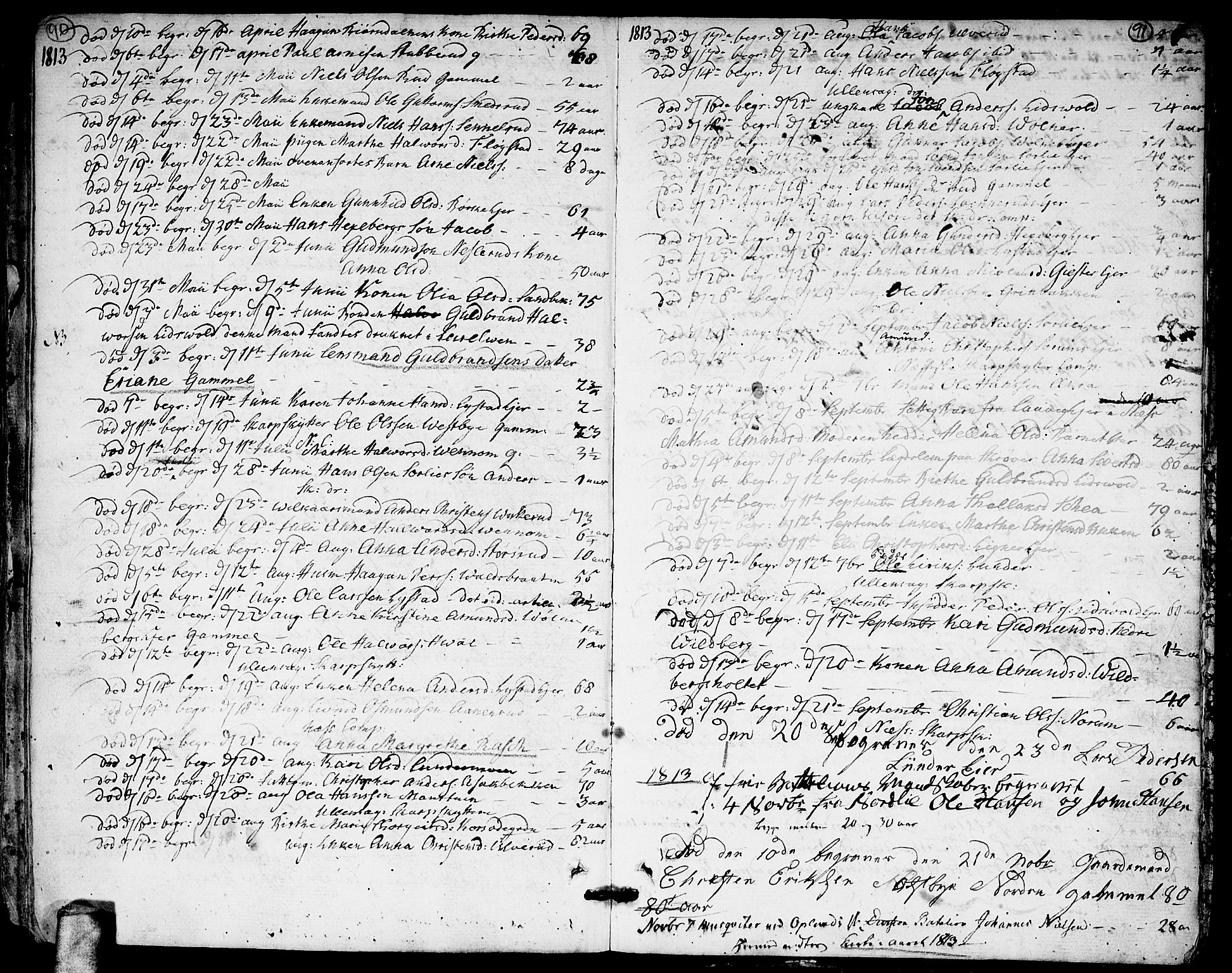 Sørum prestekontor Kirkebøker, AV/SAO-A-10303/F/Fa/L0002: Ministerialbok nr. I 2, 1759-1814, s. 90-91