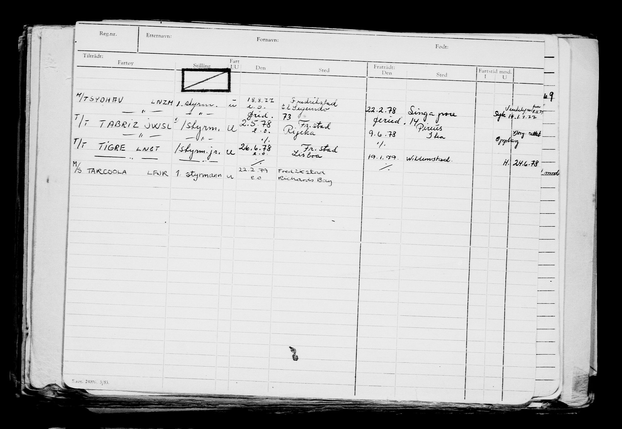 Direktoratet for sjømenn, AV/RA-S-3545/G/Gb/L0205: Hovedkort, 1922, s. 4