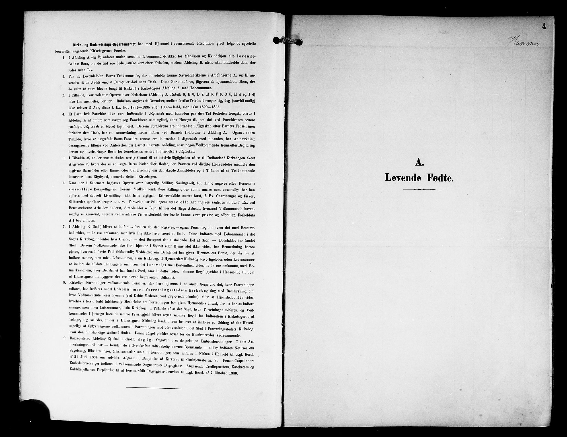 Hamre sokneprestembete, AV/SAB-A-75501/H/Ha/Hab: Klokkerbok nr. B 4, 1898-1919, s. 4