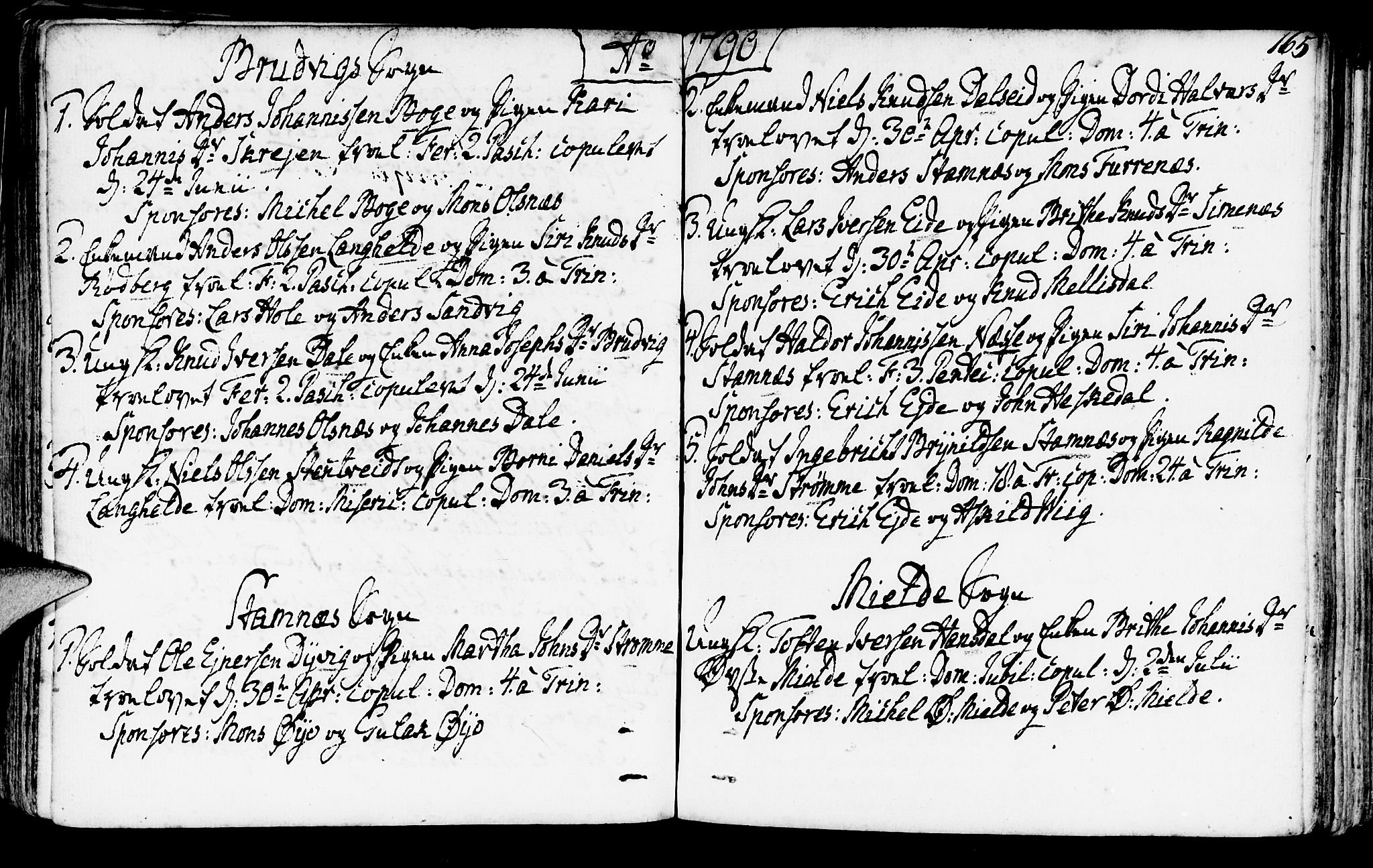 Haus sokneprestembete, SAB/A-75601/H/Haa: Ministerialbok nr. A 10, 1782-1796, s. 165