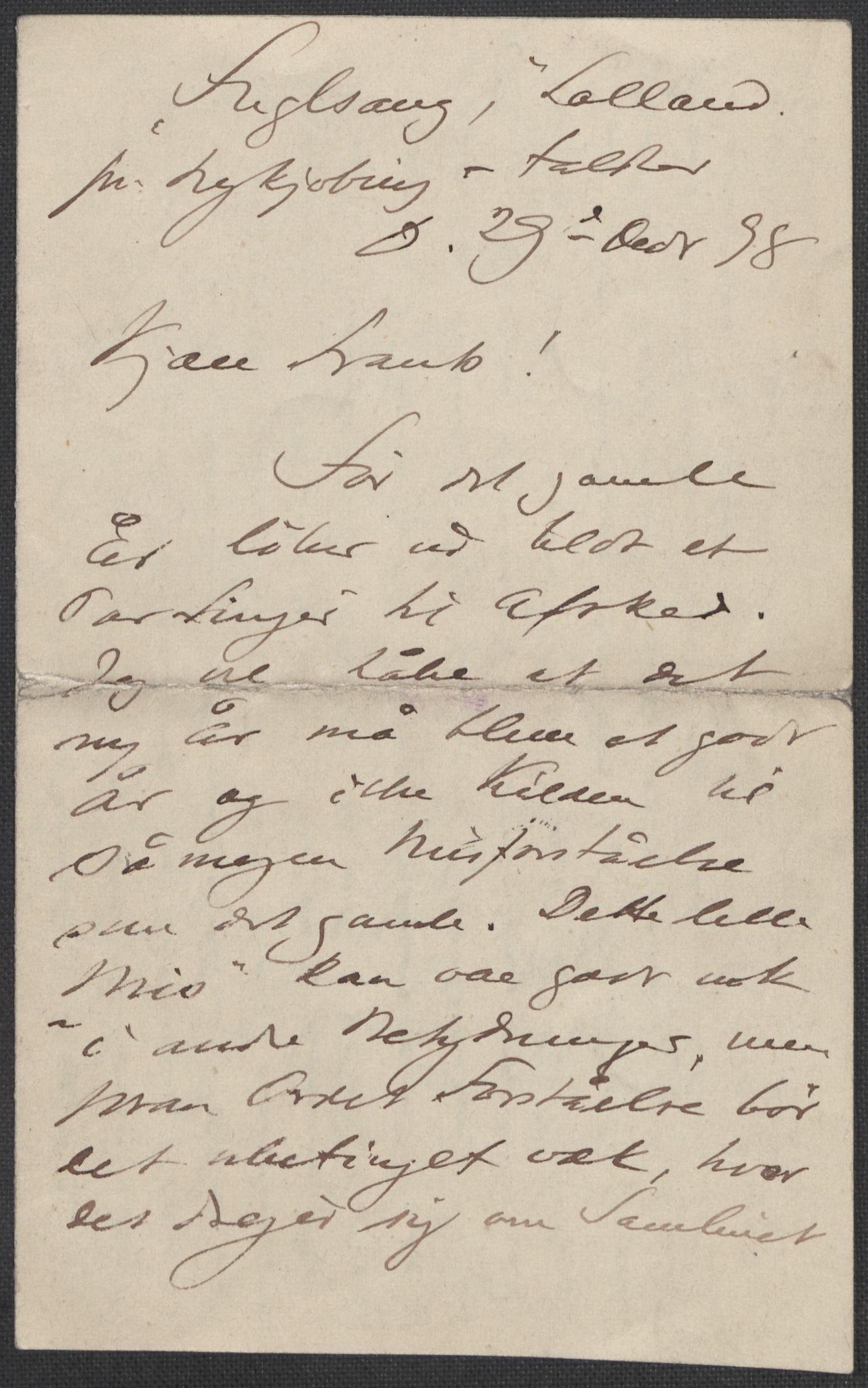 Beyer, Frants, RA/PA-0132/F/L0001: Brev fra Edvard Grieg til Frantz Beyer og "En del optegnelser som kan tjene til kommentar til brevene" av Marie Beyer, 1872-1907, s. 539