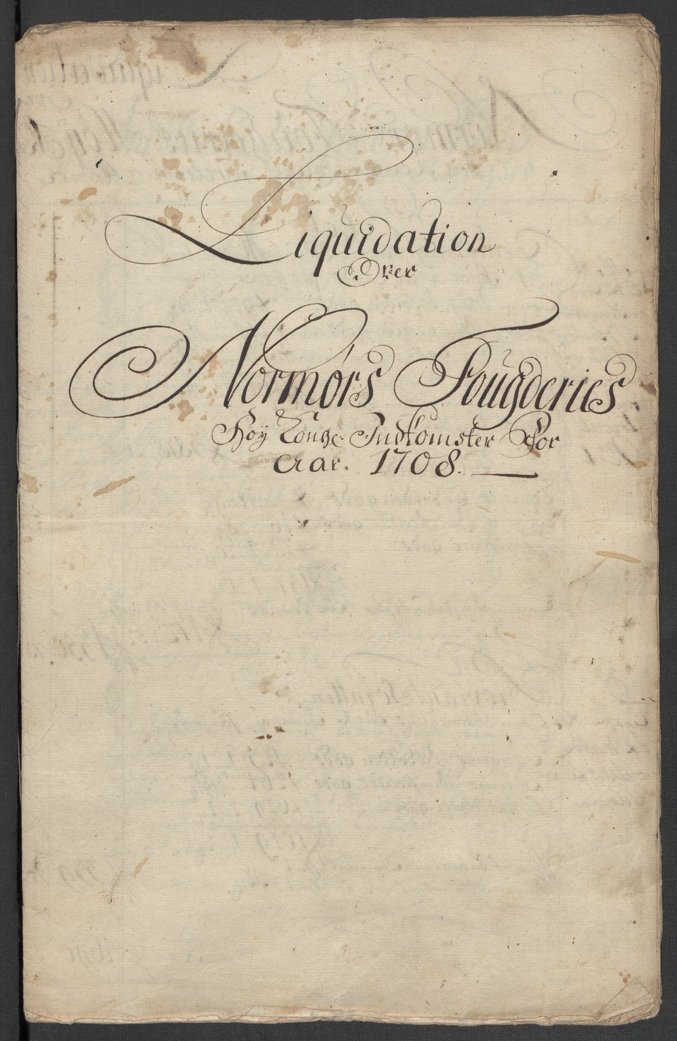 Rentekammeret inntil 1814, Reviderte regnskaper, Fogderegnskap, AV/RA-EA-4092/R56/L3743: Fogderegnskap Nordmøre, 1708, s. 9