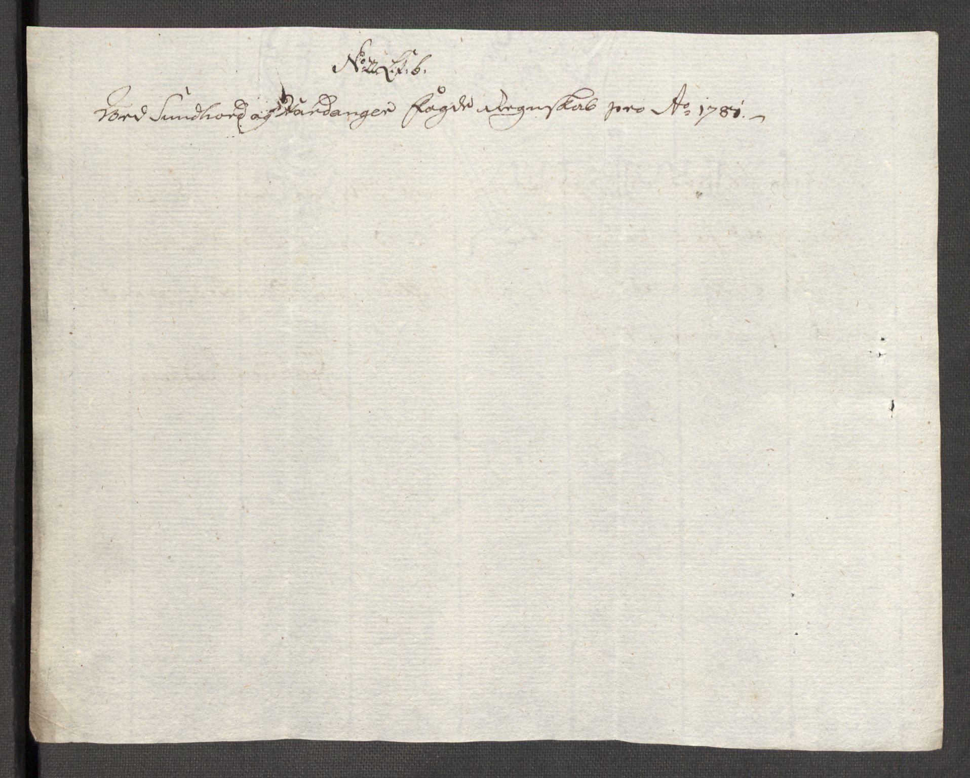 Rentekammeret inntil 1814, Reviderte regnskaper, Fogderegnskap, AV/RA-EA-4092/R48/L3097: Fogderegnskap Sunnhordland og Hardanger, 1781, s. 185