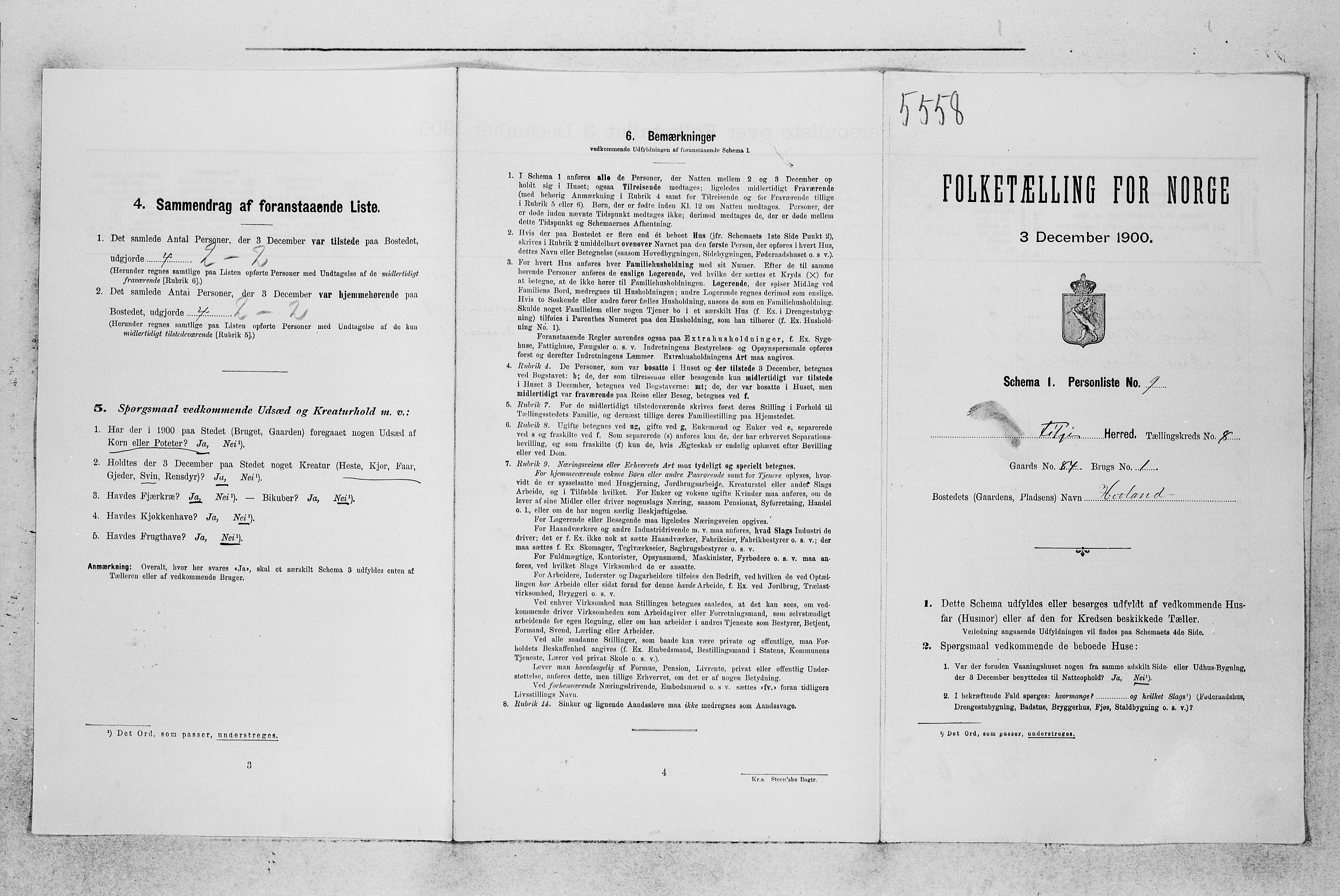 SAB, Folketelling 1900 for 1222 Fitjar herred, 1900, s. 821