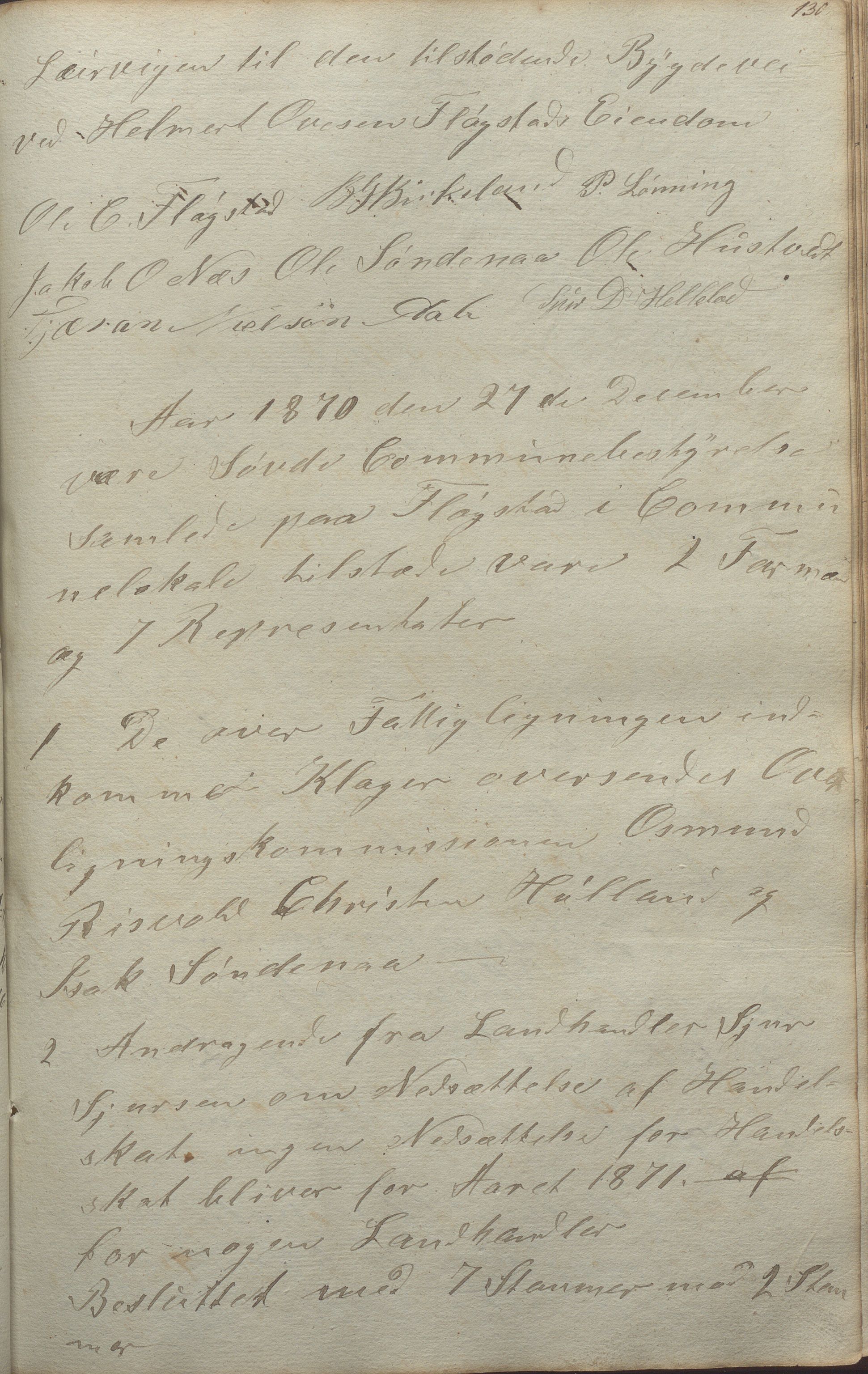 Sauda kommune - Formannskapet/sentraladministrasjonen, IKAR/K-100597/A/Aa/L0001: Møtebok, 1838-1888, s. 130a