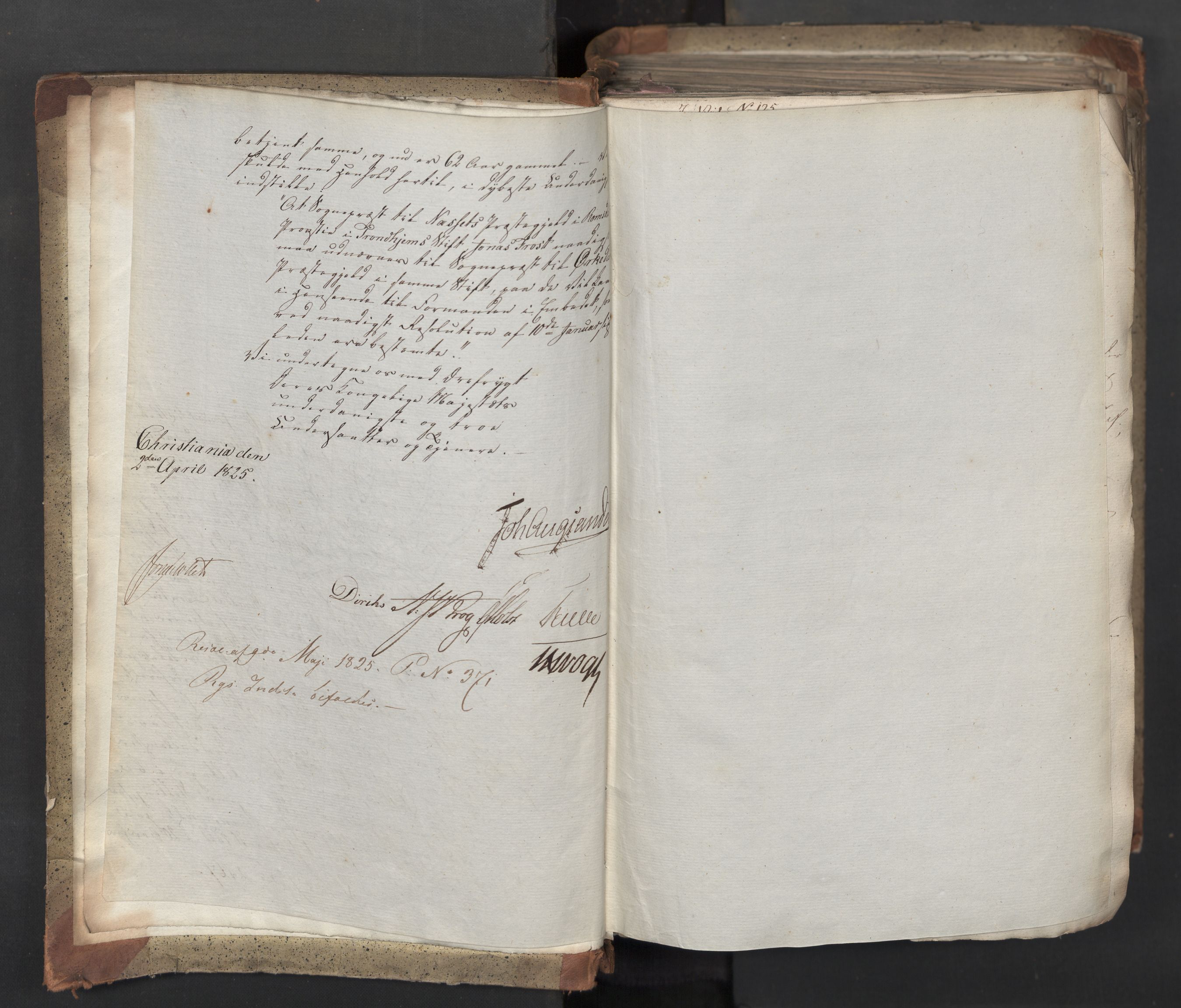 Statsrådsavdelingen i Stockholm, AV/RA-S-1003/D/Da/L0042: Regjeringsinnstillinger nr. 2467-2705, 1825, s. 5