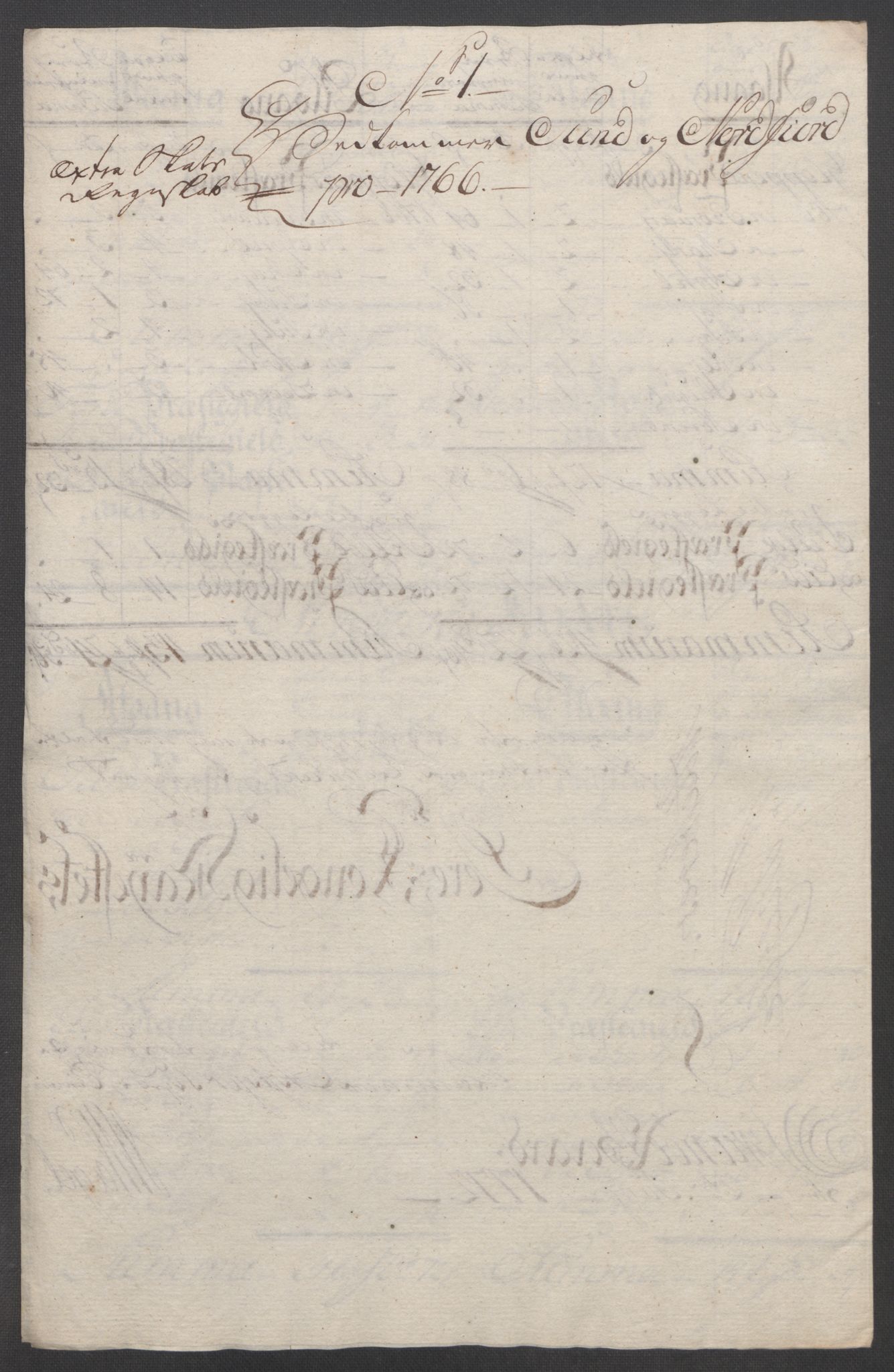 Rentekammeret inntil 1814, Reviderte regnskaper, Fogderegnskap, RA/EA-4092/R53/L3550: Ekstraskatten Sunn- og Nordfjord, 1762-1771, s. 173