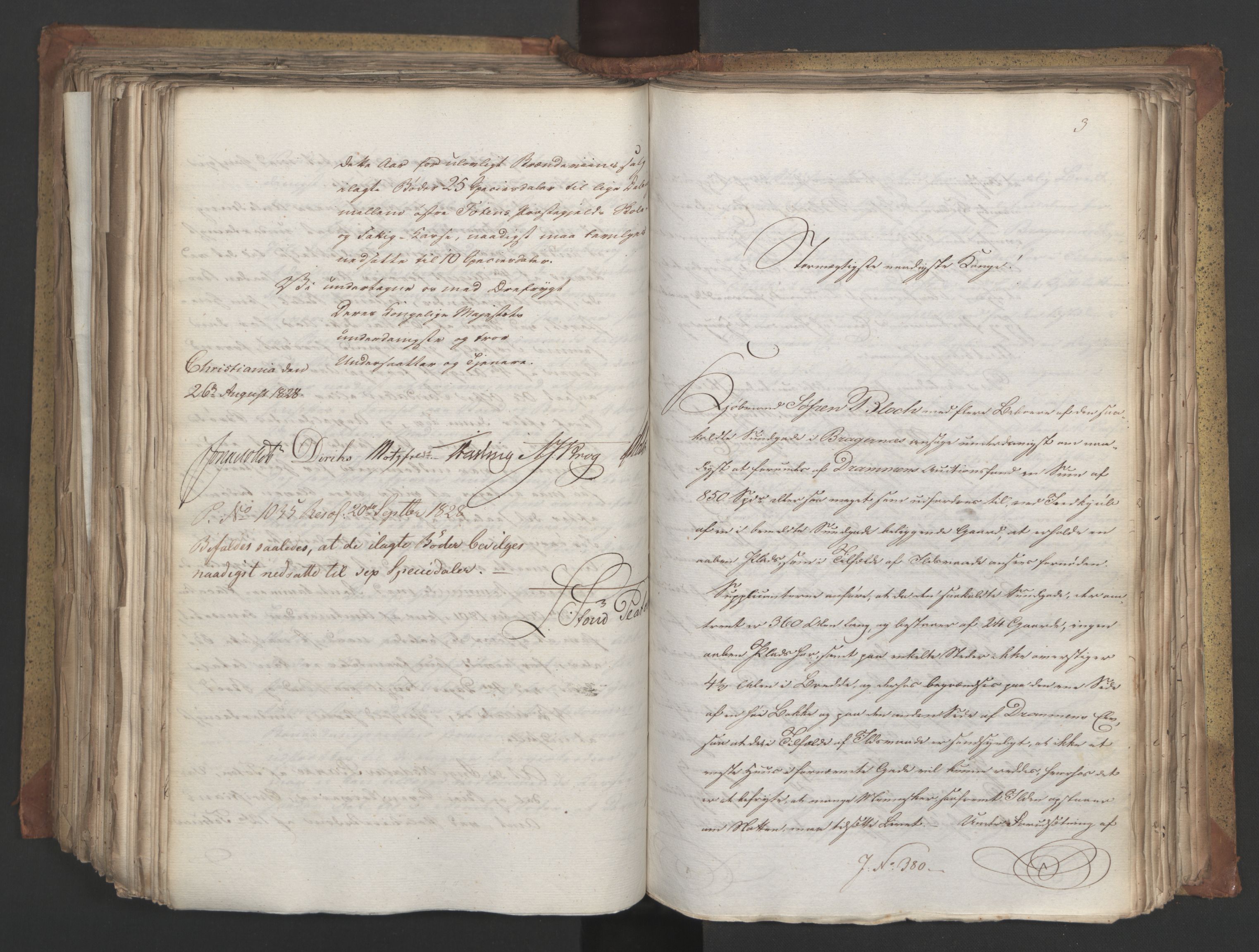 Statsrådsavdelingen i Stockholm, AV/RA-S-1003/D/Da/L0055: Regjeringsinnstillinger nr. 231-435, 1828, s. 482