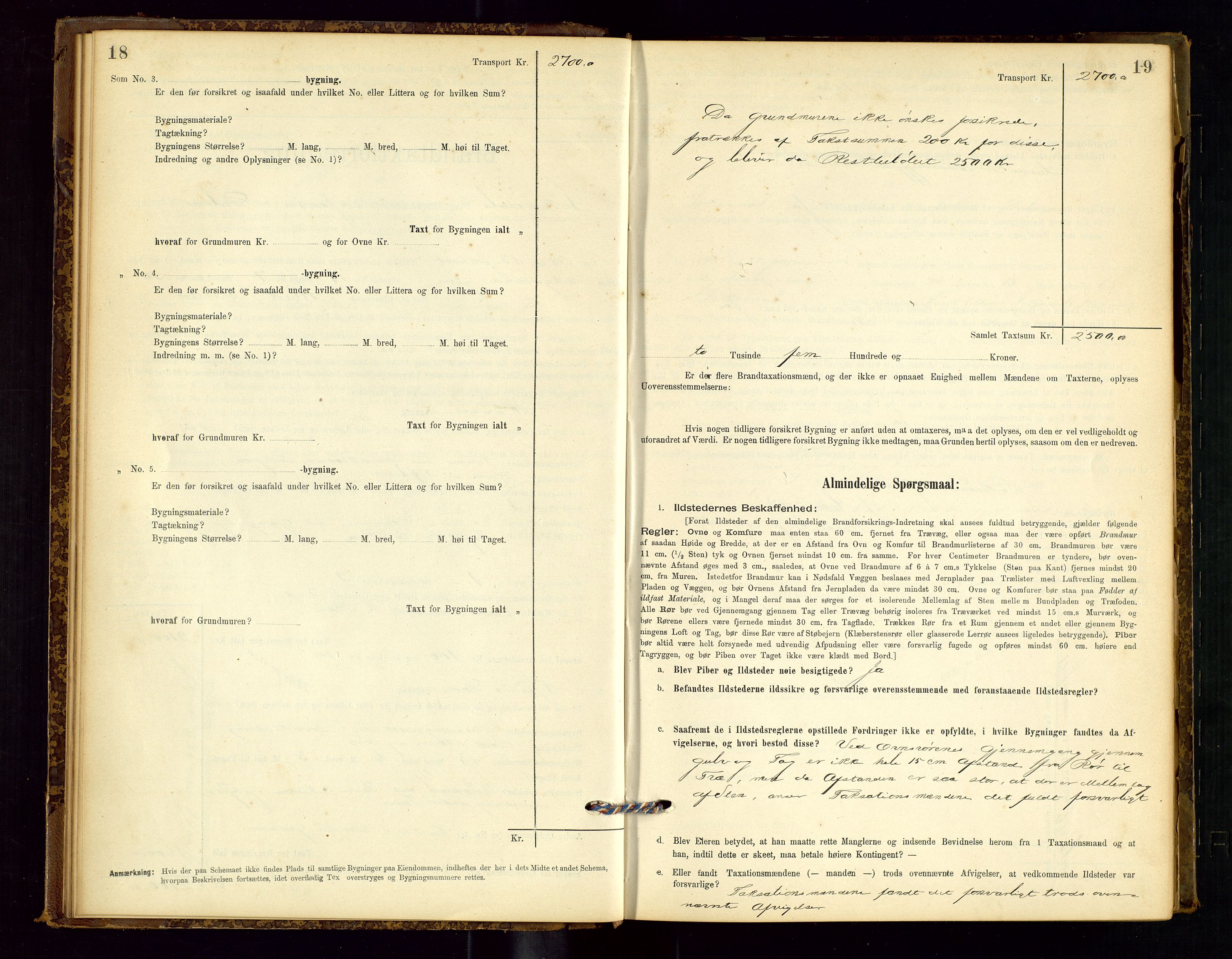 Sokndal lensmannskontor, AV/SAST-A-100417/Gob/L0001: "Brandtaxt-Protokol", 1895-1902, s. 18-19