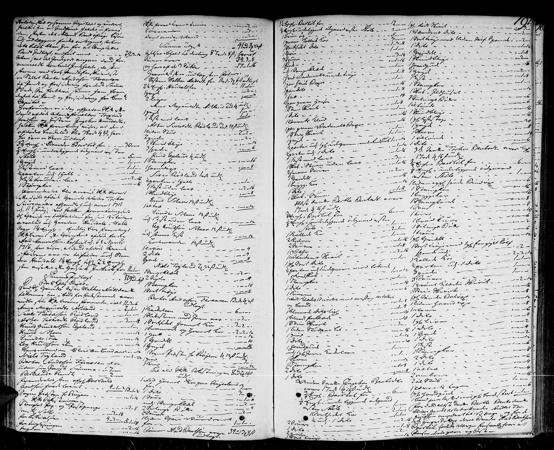 Lister sorenskriveri, AV/SAK-1221-0003/H/Hc/L0031: Skifteprotokoll nr 30a med register, 1748-1752, s. 191b-192a