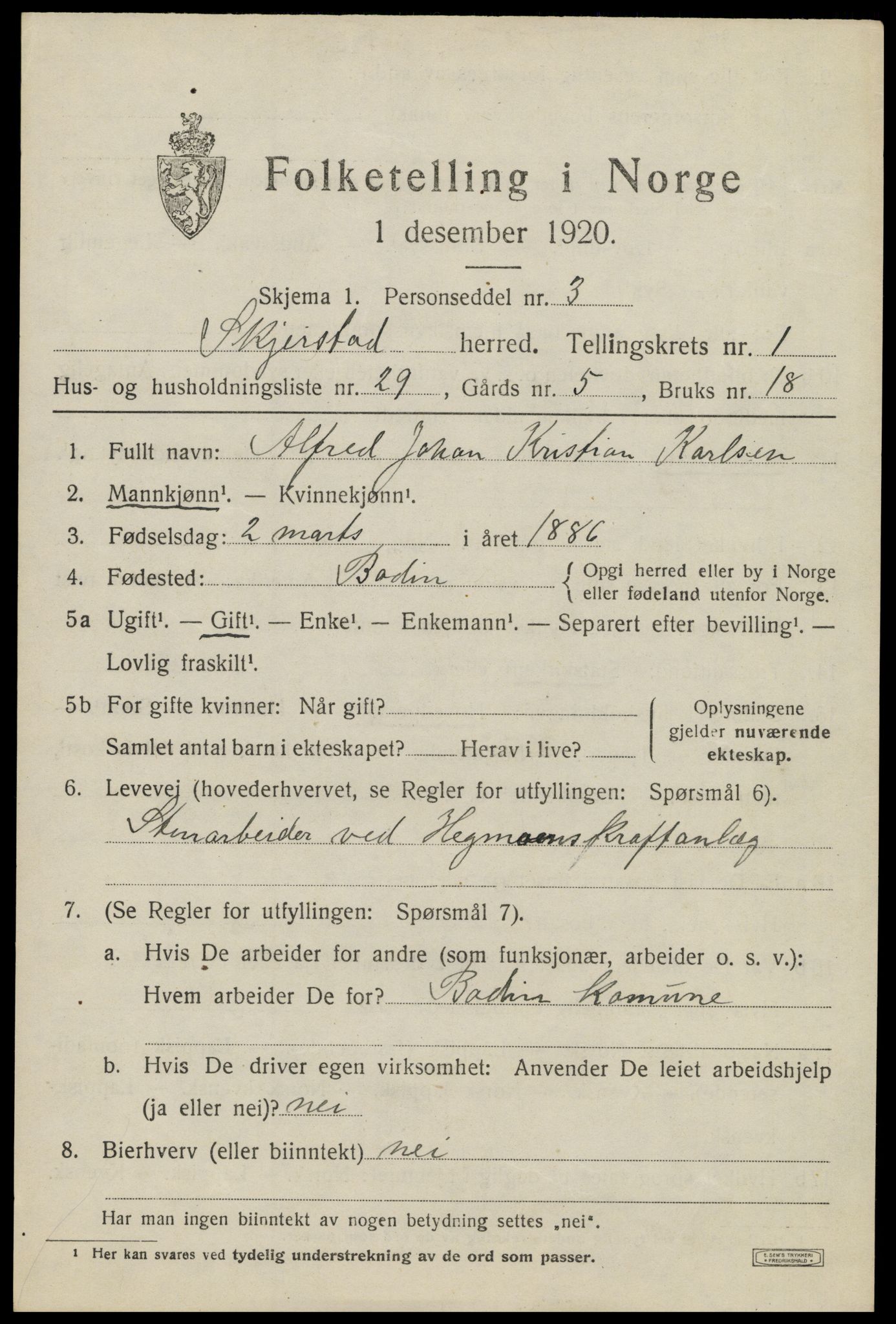 SAT, Folketelling 1920 for 1842 Skjerstad herred, 1920, s. 915