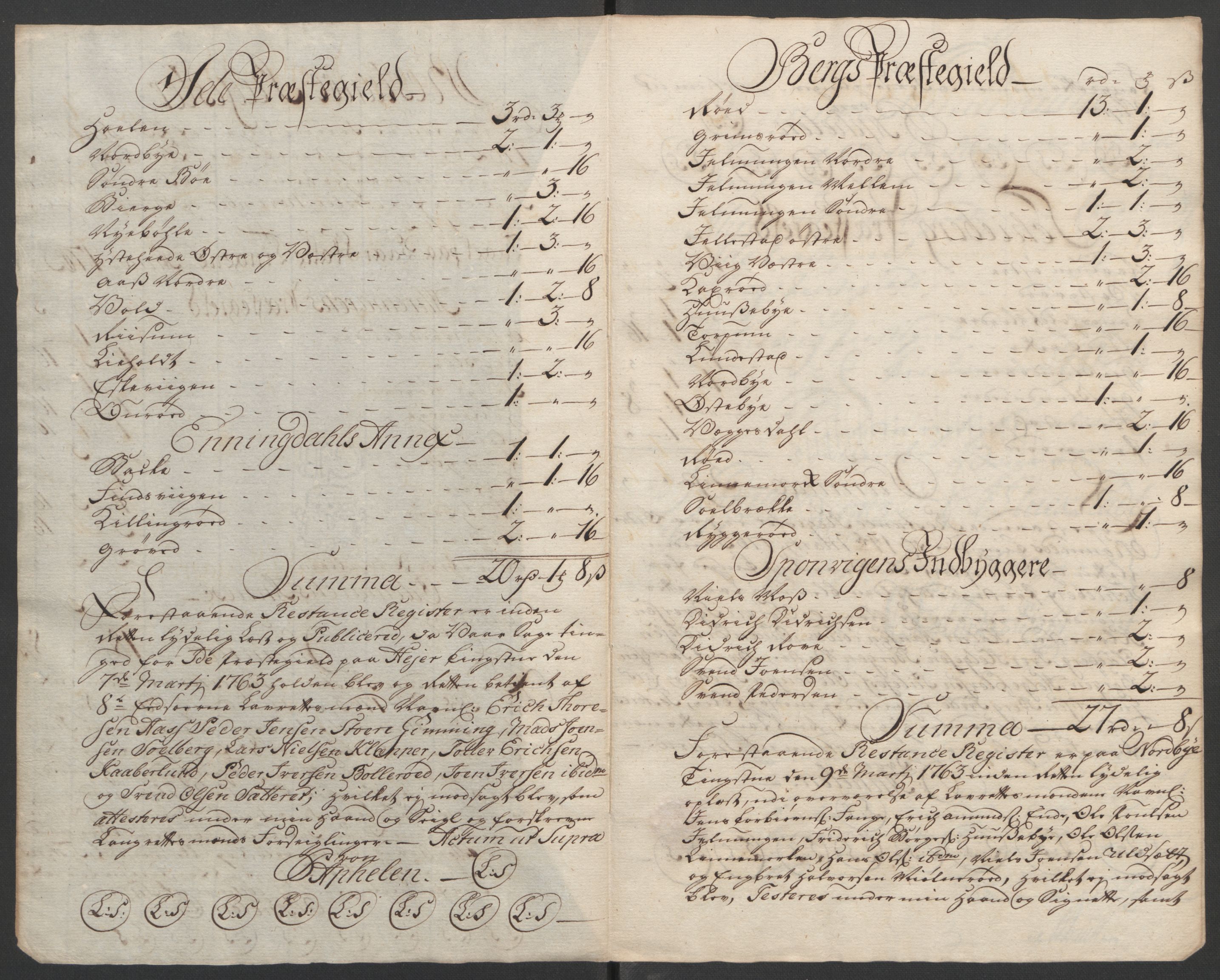 Rentekammeret inntil 1814, Reviderte regnskaper, Fogderegnskap, RA/EA-4092/R01/L0097: Ekstraskatten Idd og Marker, 1756-1767, s. 106