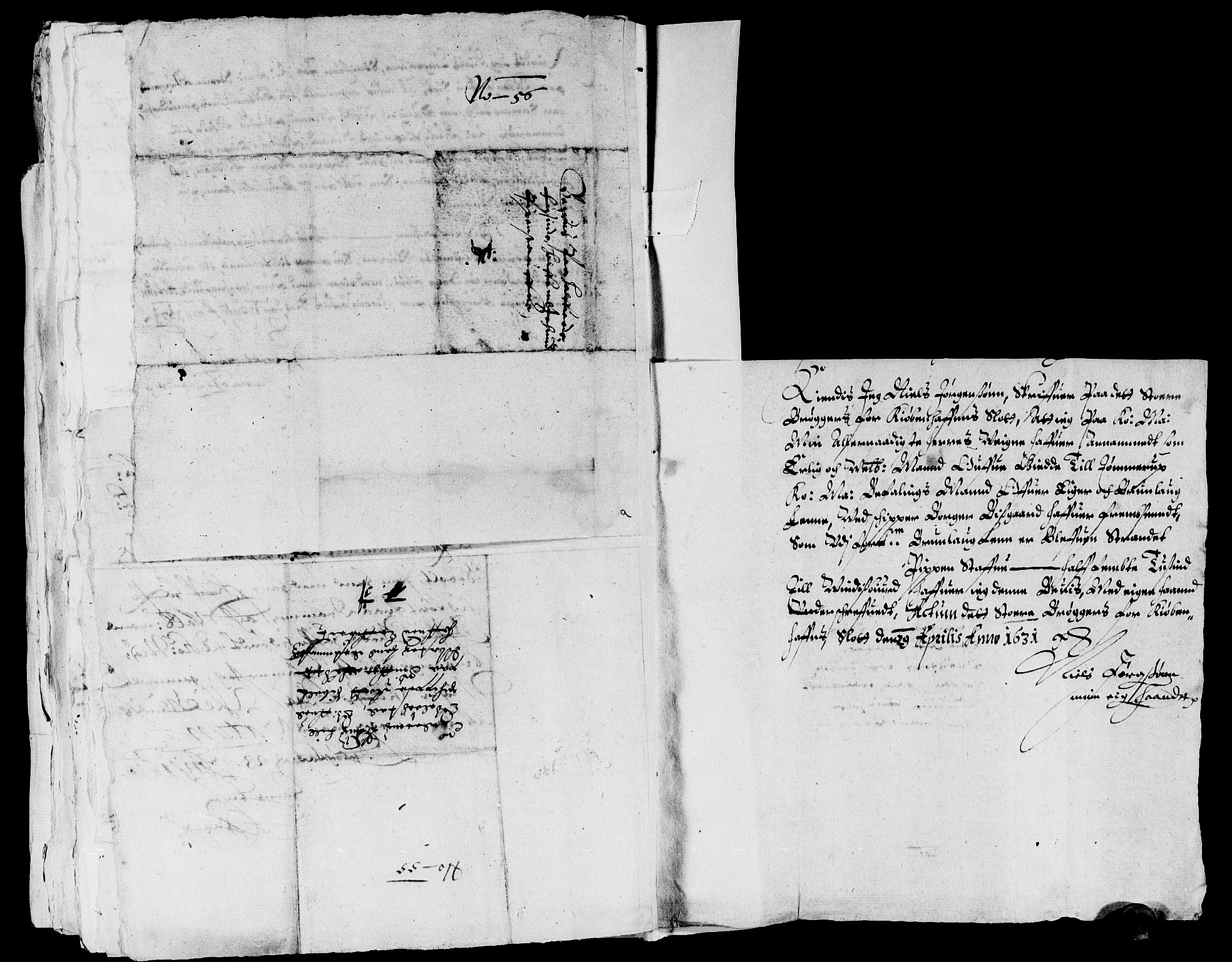 Rentekammeret inntil 1814, Reviderte regnskaper, Lensregnskaper, AV/RA-EA-5023/R/Rb/Rbl/L0004: Brunla len med Eiker len 1626-37, 1630-1633