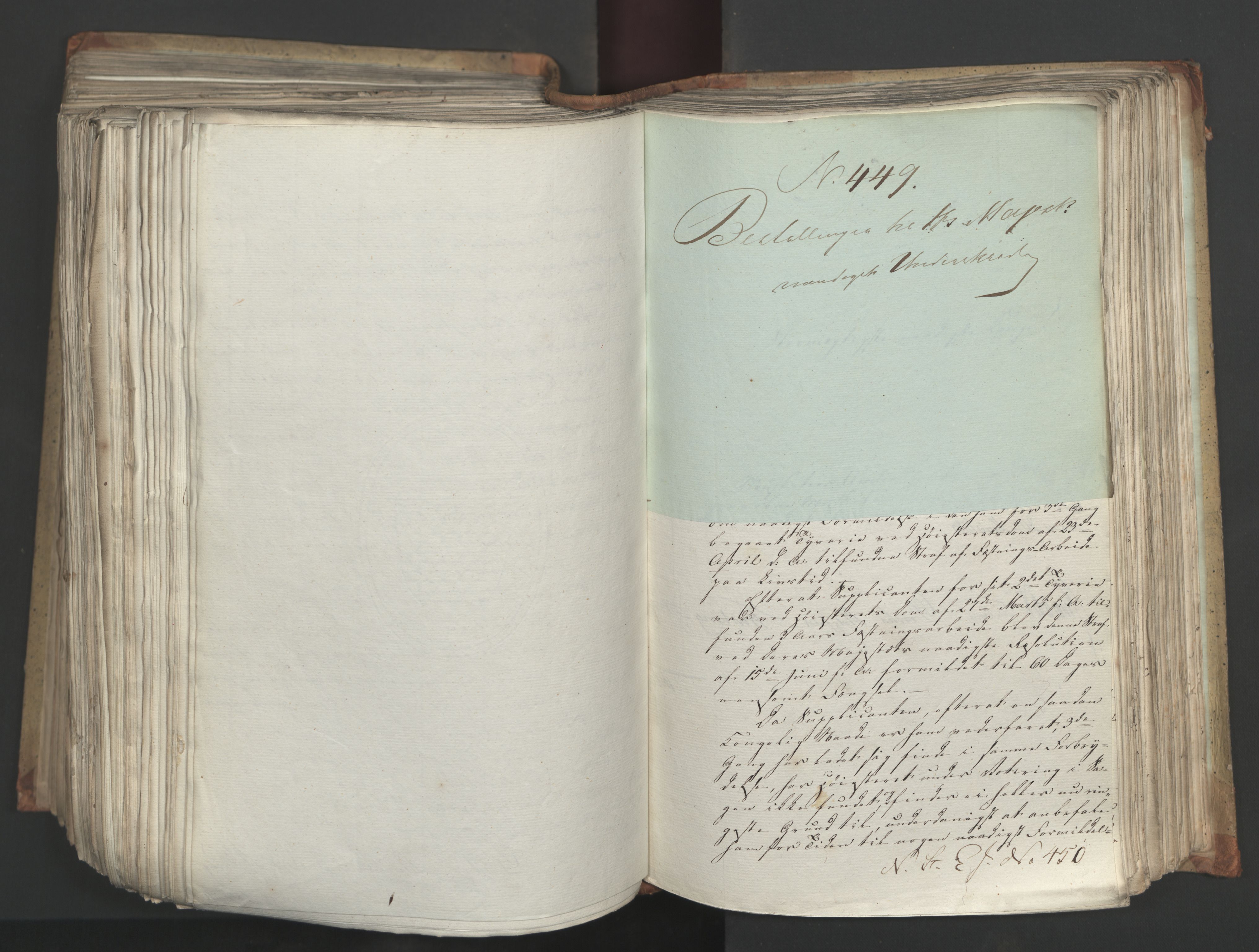 Statsrådsavdelingen i Stockholm, AV/RA-S-1003/D/Da/L0034: Regjeringsinnstillinger nr. 275-540, 1823, s. 485