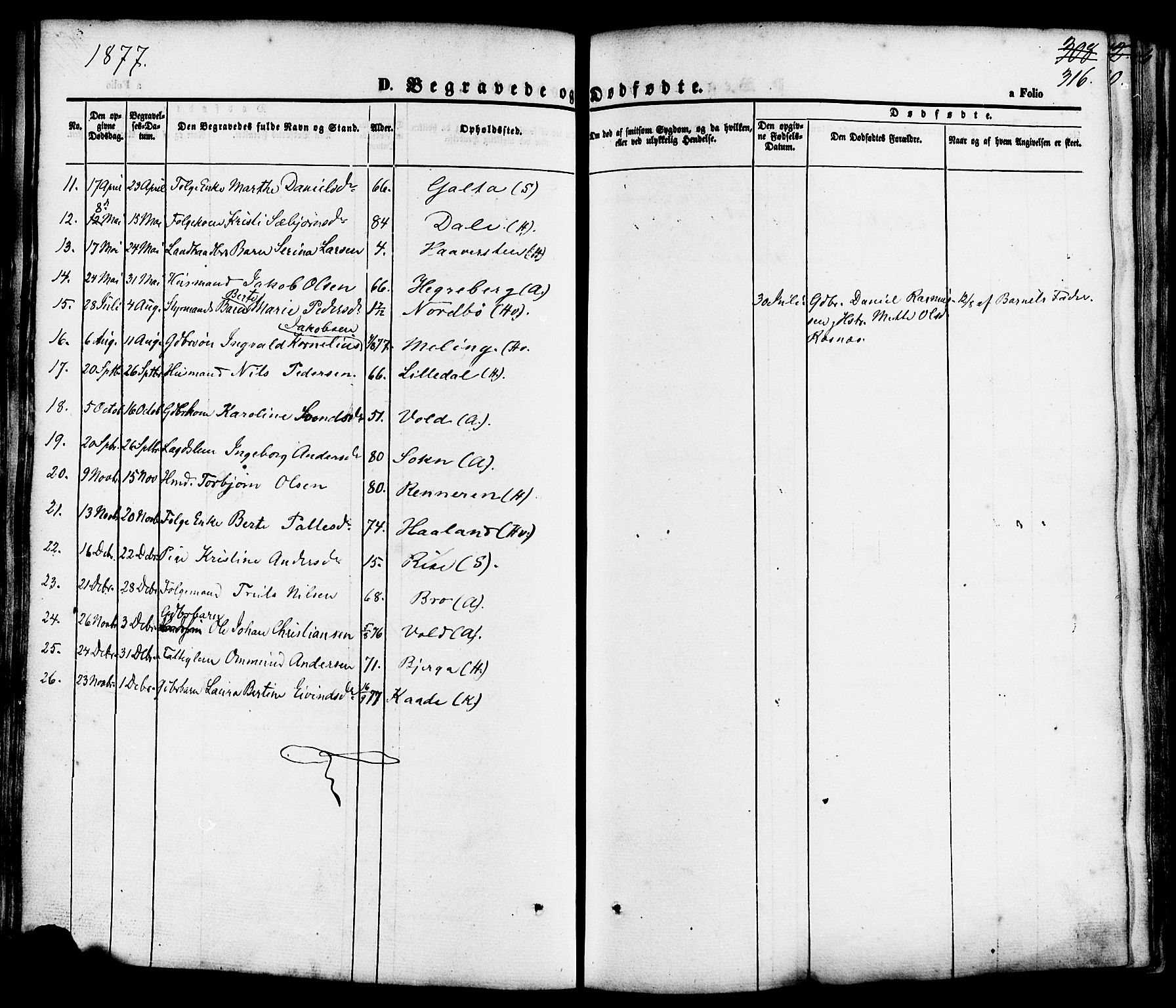 Rennesøy sokneprestkontor, SAST/A -101827/H/Ha/Haa/L0006: Ministerialbok nr. A 6, 1860-1878, s. 316