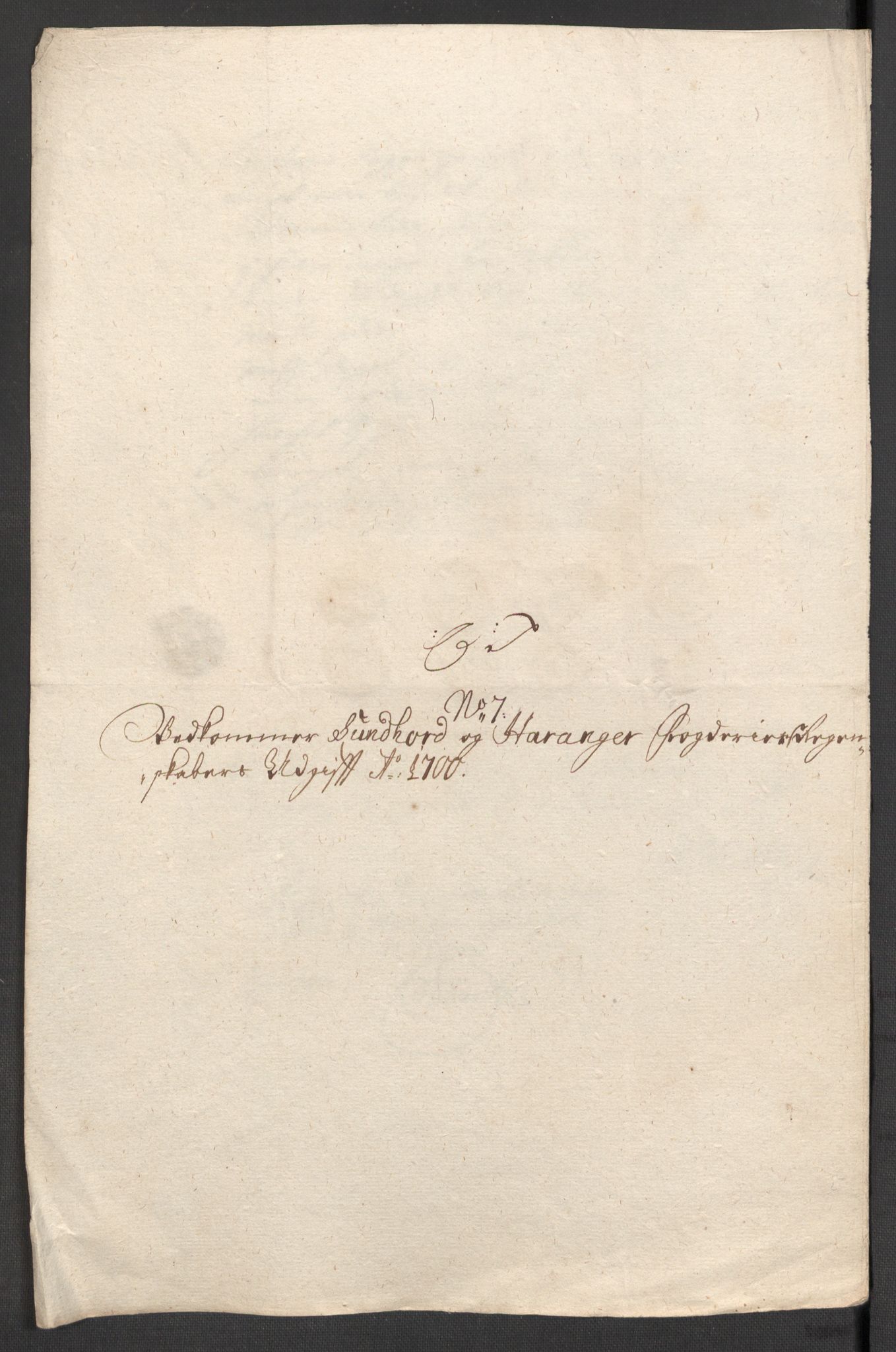 Rentekammeret inntil 1814, Reviderte regnskaper, Fogderegnskap, AV/RA-EA-4092/R48/L2979: Fogderegnskap Sunnhordland og Hardanger, 1700-1701, s. 245