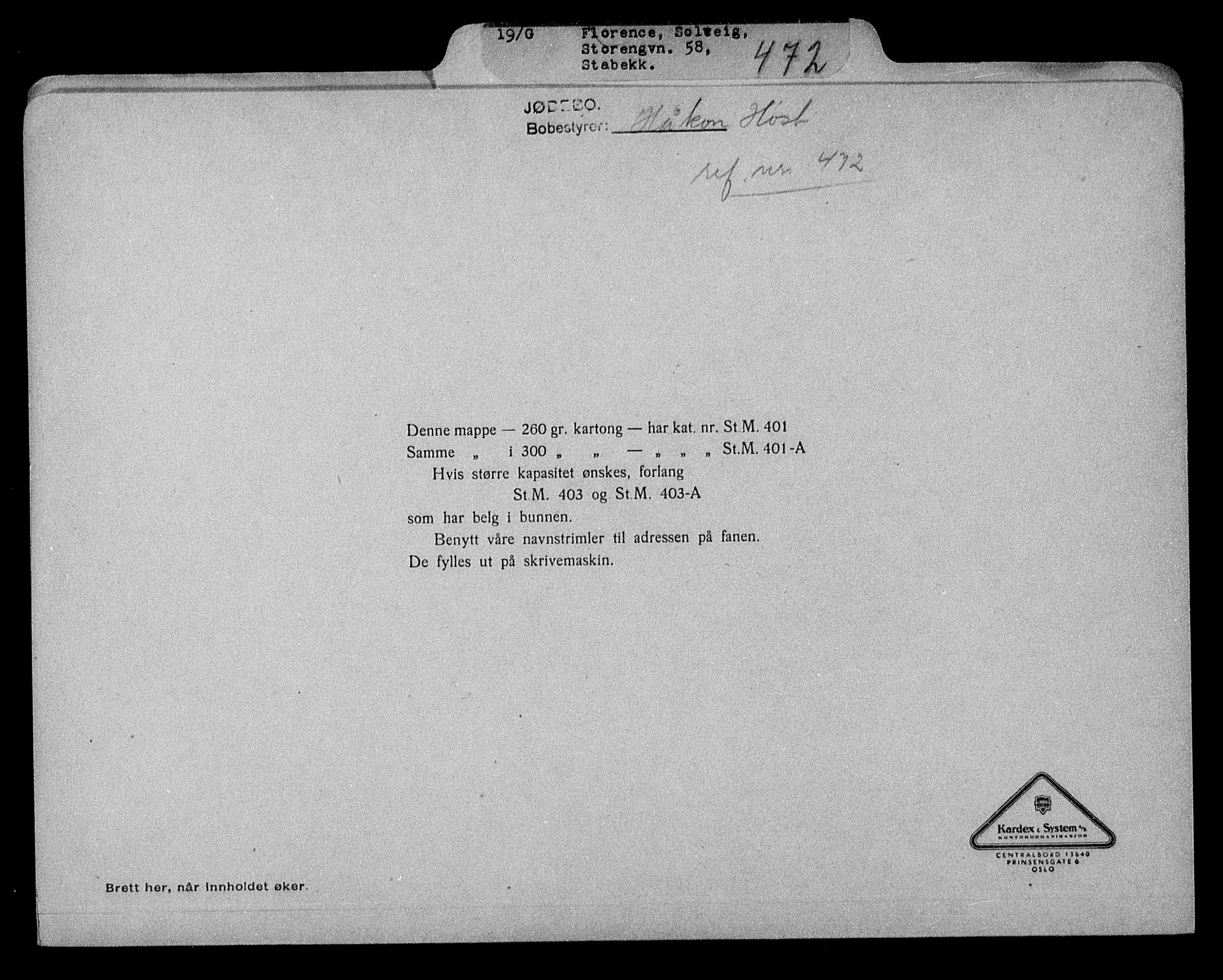 Justisdepartementet, Tilbakeføringskontoret for inndratte formuer, RA/S-1564/H/Hc/Hcc/L0935: --, 1945-1947, s. 625