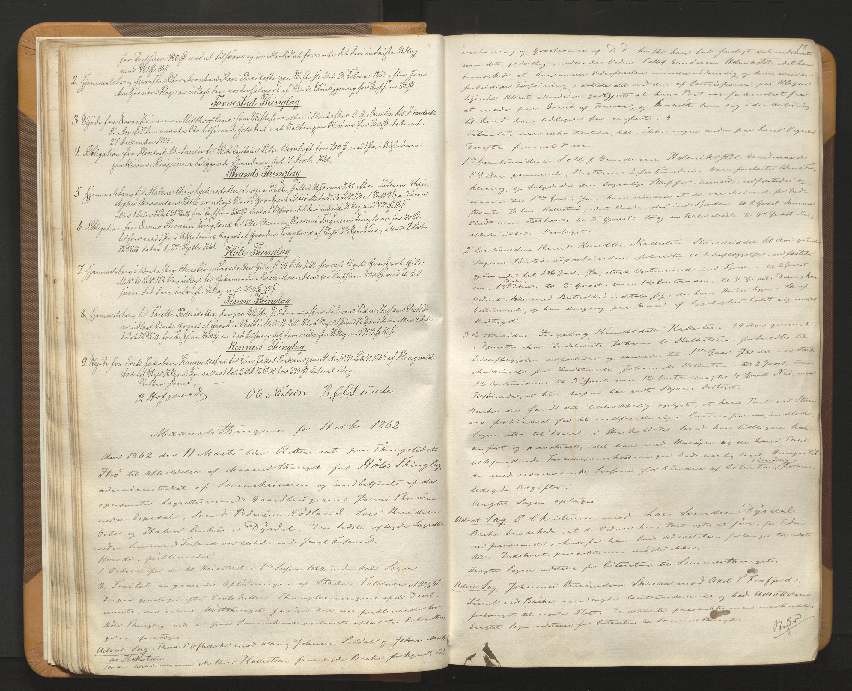 Karmsund sorenskriveri, SAST/A-100311/01/I/IA/IAB/L0006: TINGBOK, 1861-1869, s. 17b-18a